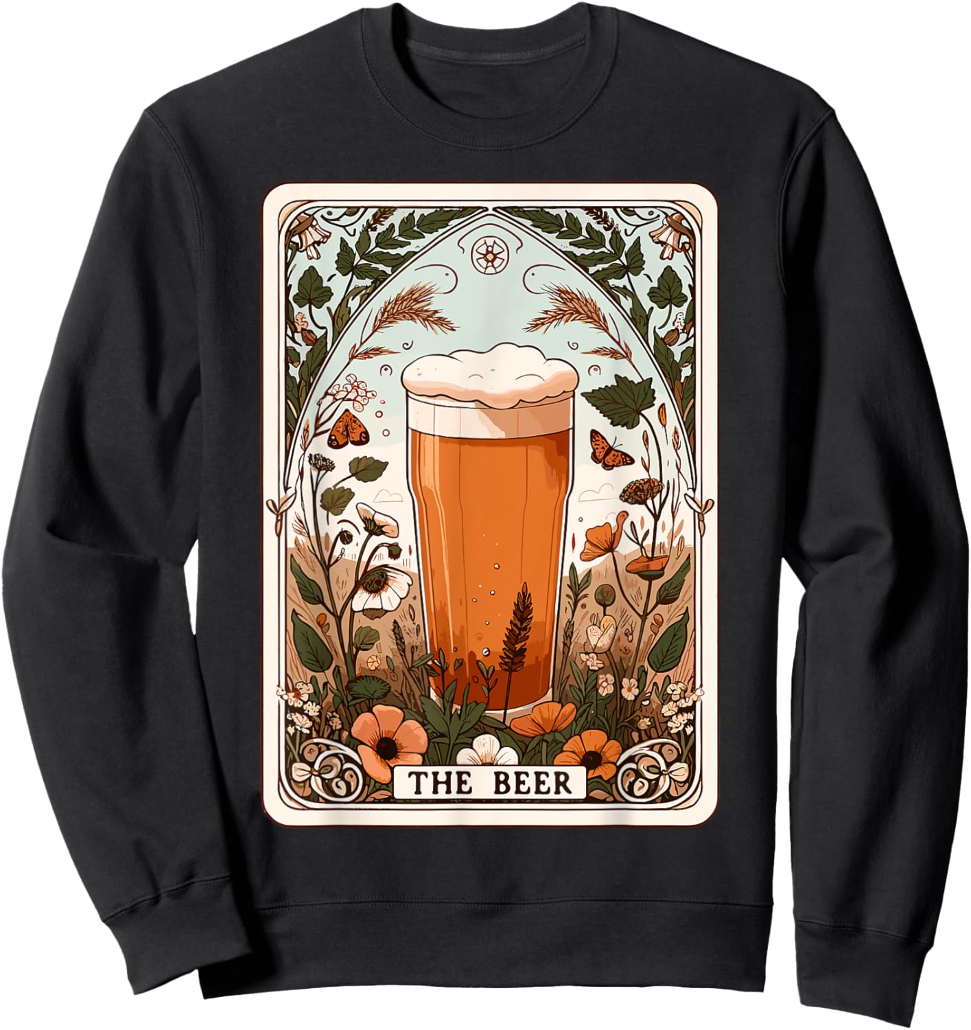 The Beer Tarot Card Beer Lover Funny Beer Sweatshirt - Sweatshirt | Black
