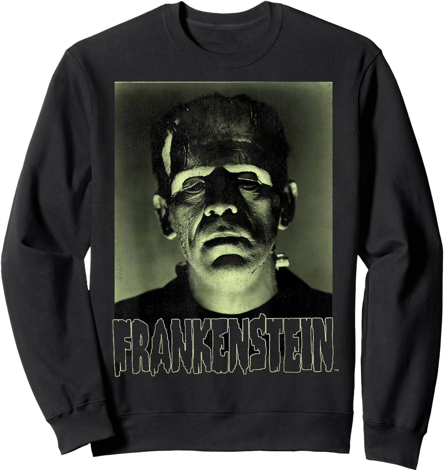 Universal Monsters Frankenstein Dark Portrait Sweatshirt - Sweatshirt | Black