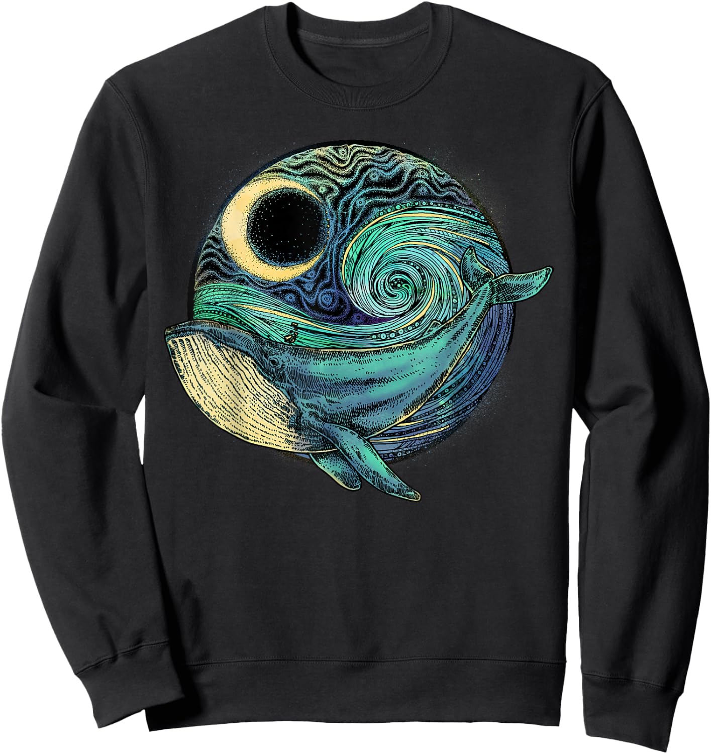 environmentalism, Humpback Whale, for conservation Sweatshirt - Sweatshirt | Black