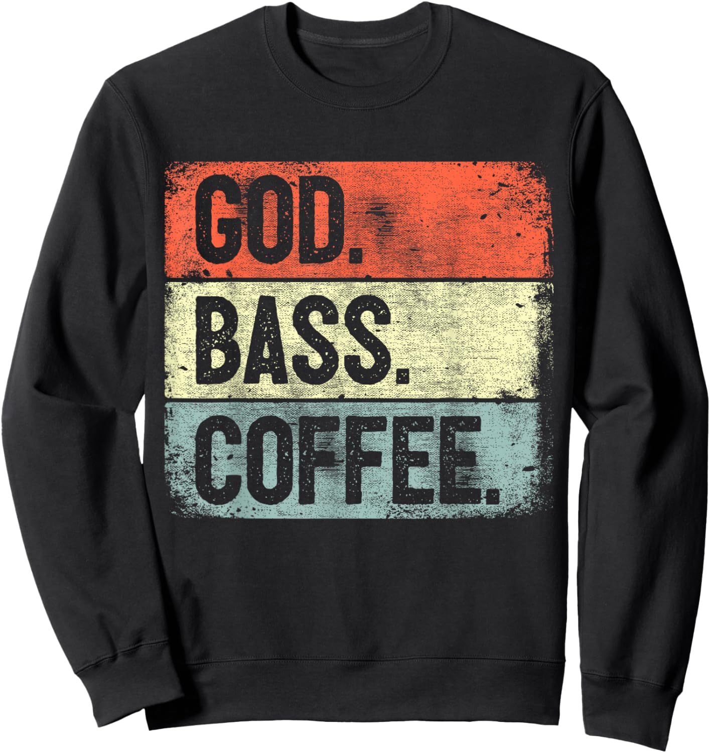 Christian Bassist Jesus Bass Worship Bass Player Sweatshirt - Sweatshirt | Black