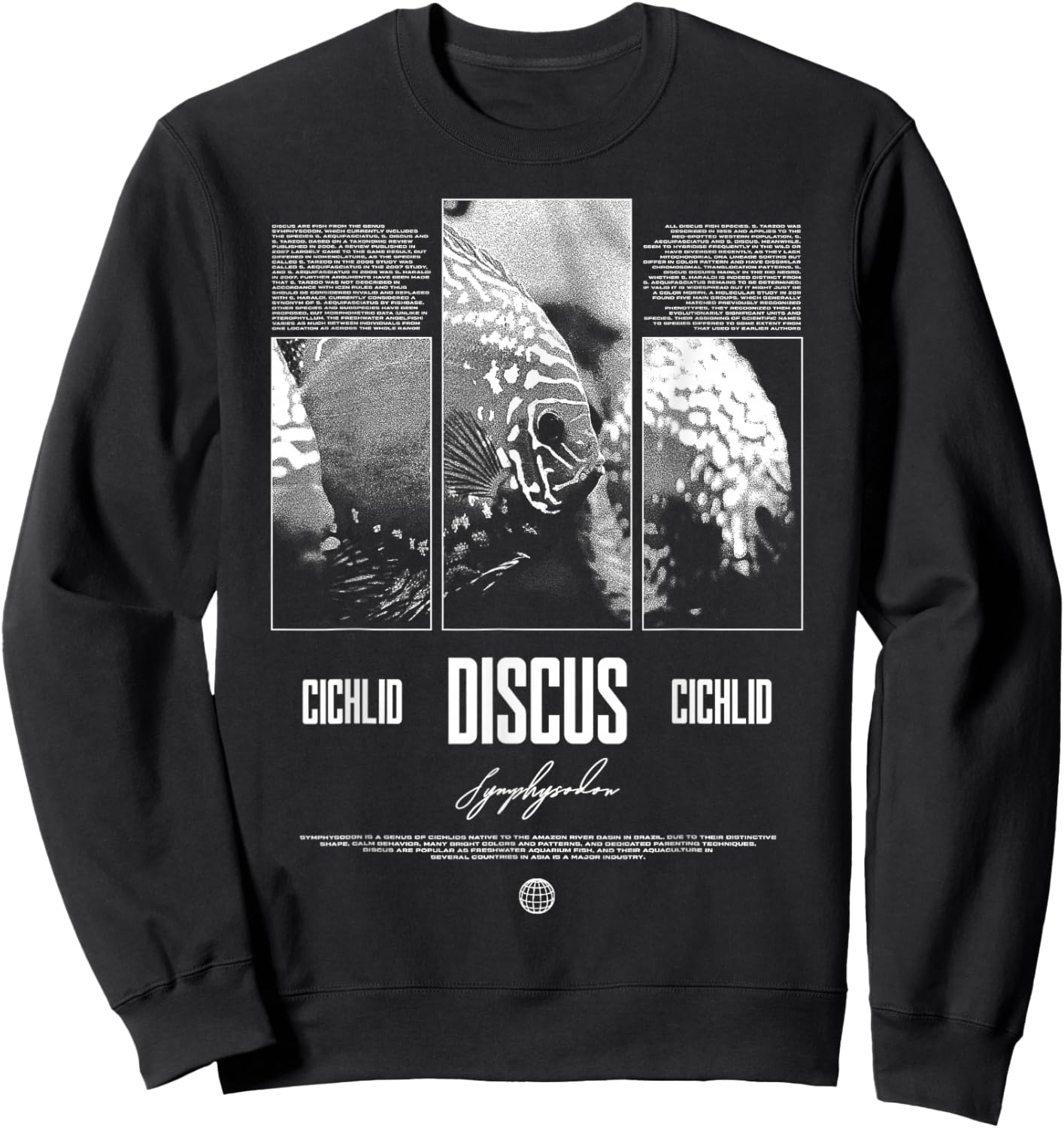 Discus Fish Cichlid Aquarium Fish Keeper , Black, S Sweatshirt - Sweatshirt | Black