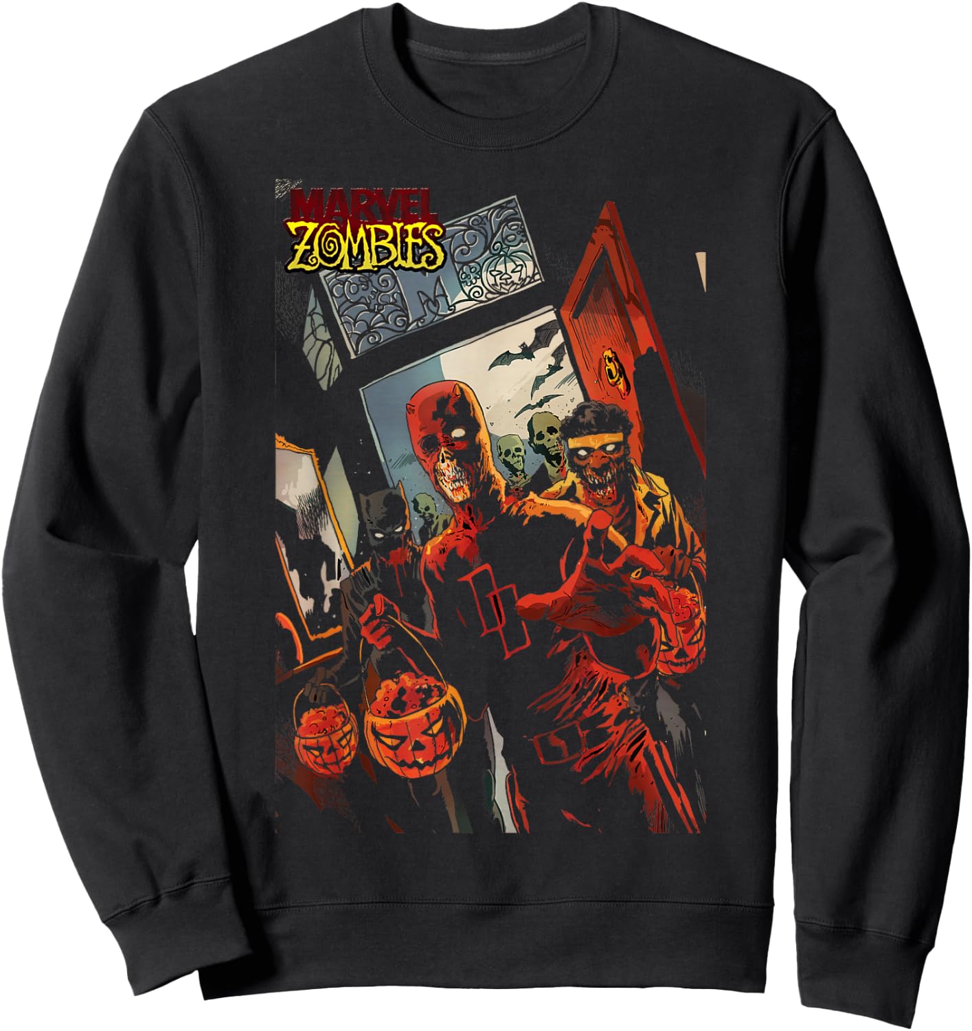 Marvel Zombies Daredevil Zombie Poster Halloween Small Sweatshirt - Sweatshirt | Black