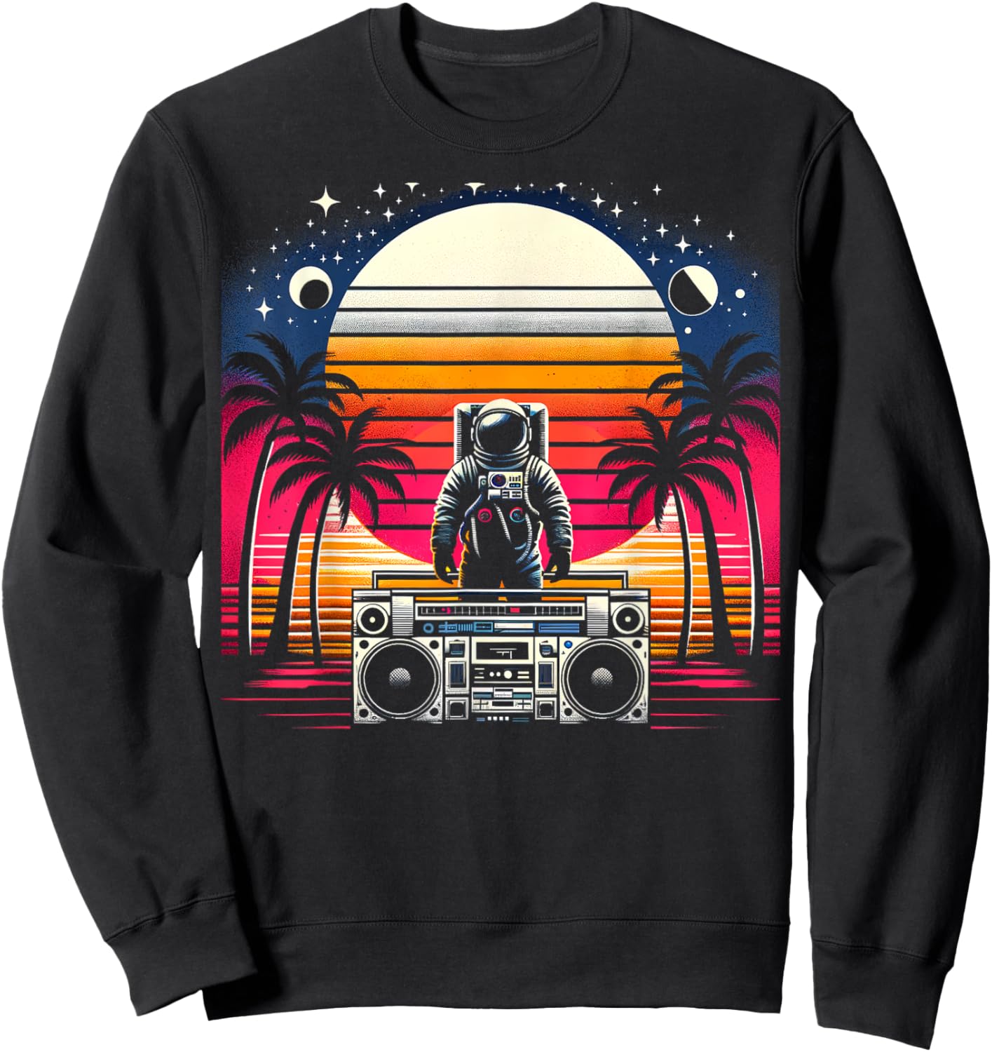 CosmoBeat | Men Women (S-6XL) | Graphic Sweatshirt - Sweatshirt | Black