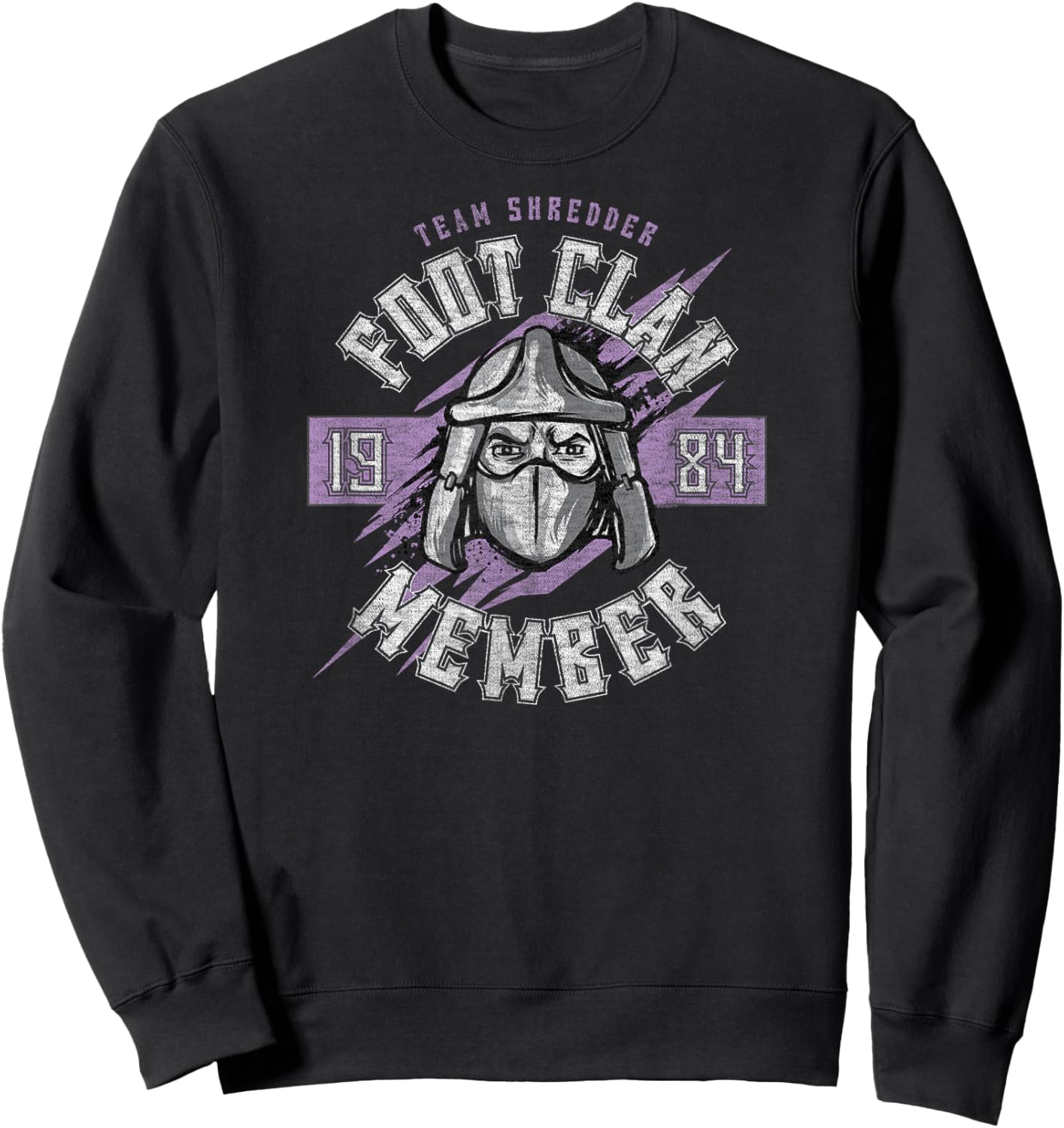 Nickelodeon Teenage Mutant Ninja Turtles Team Shredder Foot Clan 1984 Sweatshirt - Sweatshirt | Black