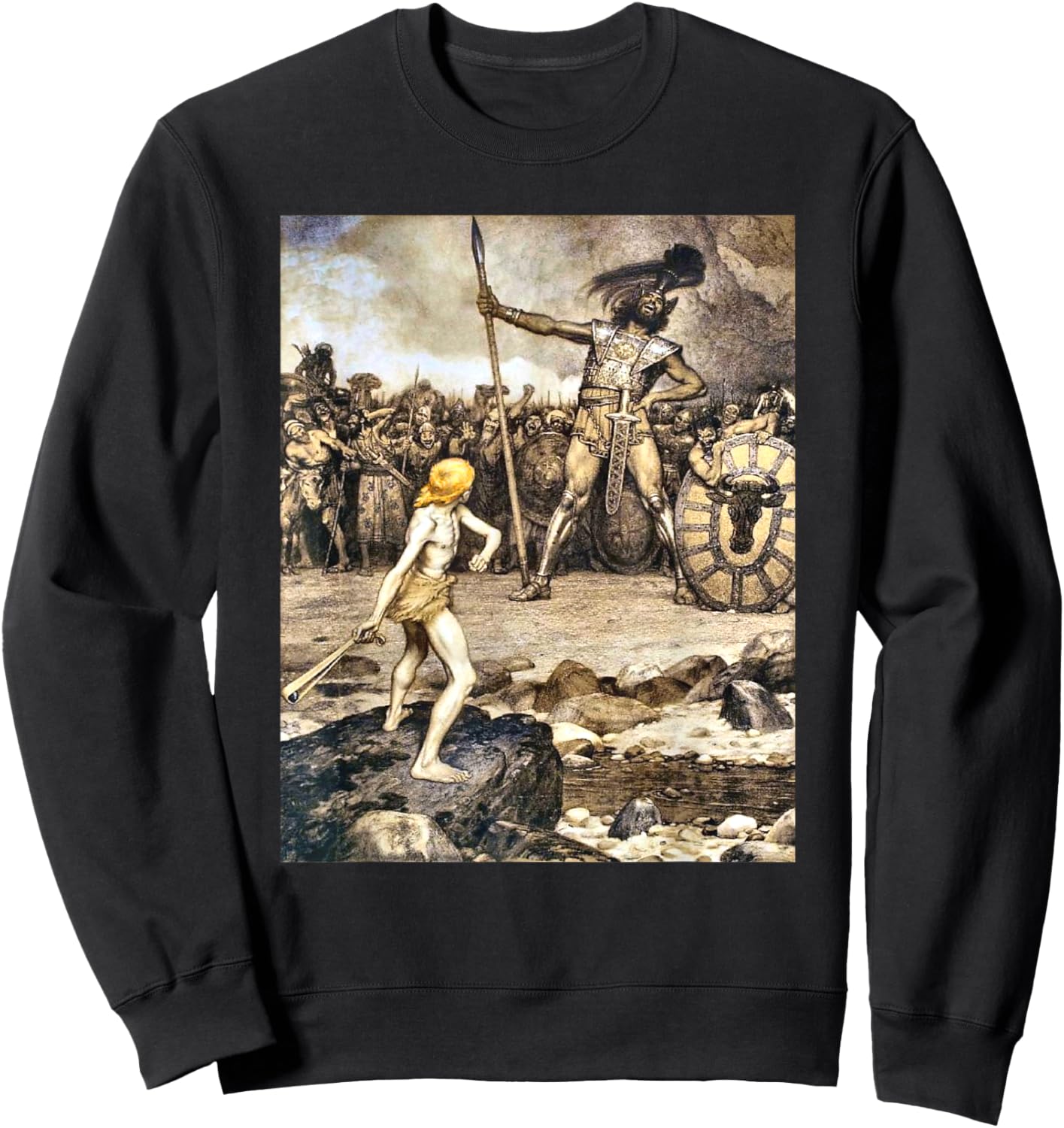 David And Goliath , Small, Black Sweatshirt - Sweatshirt | Black