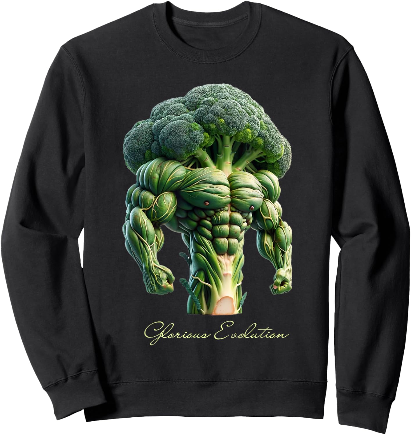 Muscle broccoli Sweatshirt - Sweatshirt | Black