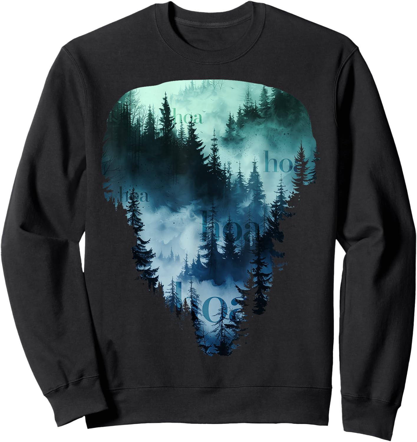 HOA HOA HOA HOA HOA Season Autumn Fall Forest Landscape Sweatshirt - Sweatshirt | Black
