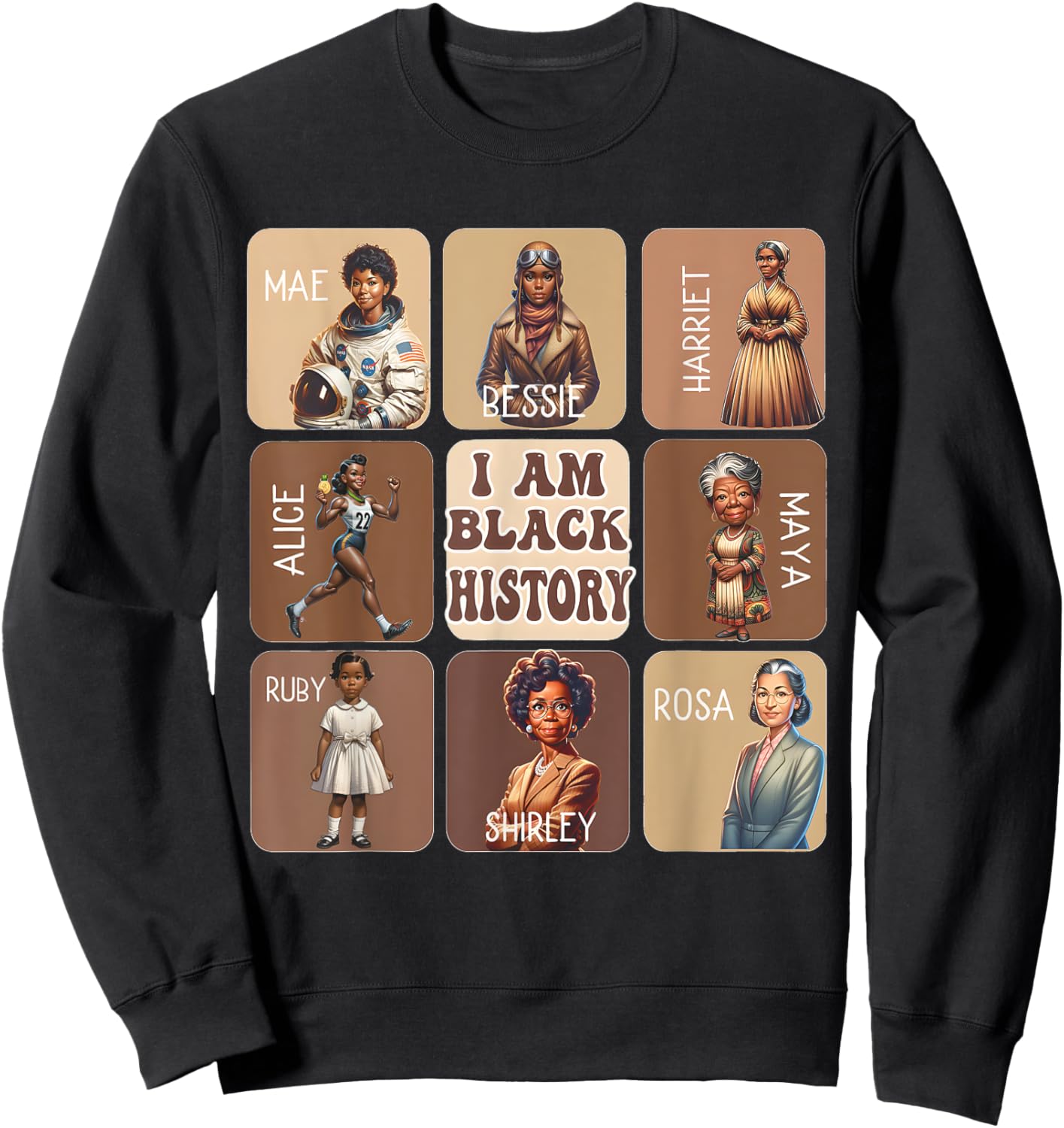 I Am Black History Month African American Pride Celebration Sweatshirt - Sweatshirt | Black