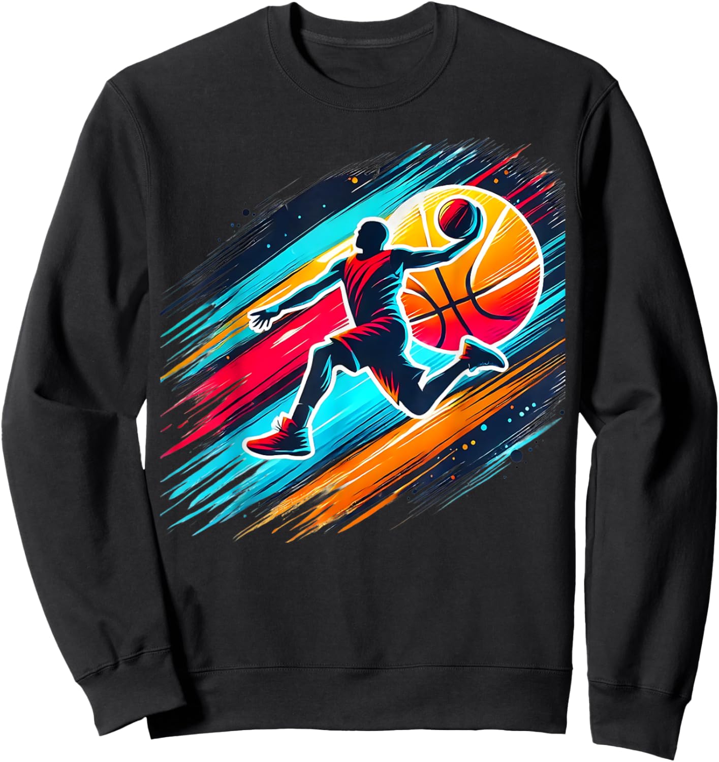 Cool Boys Basketball Shirts Men Kids Boys 10-12 12-14 Gifts Sweatshirt - Sweatshirt | Black