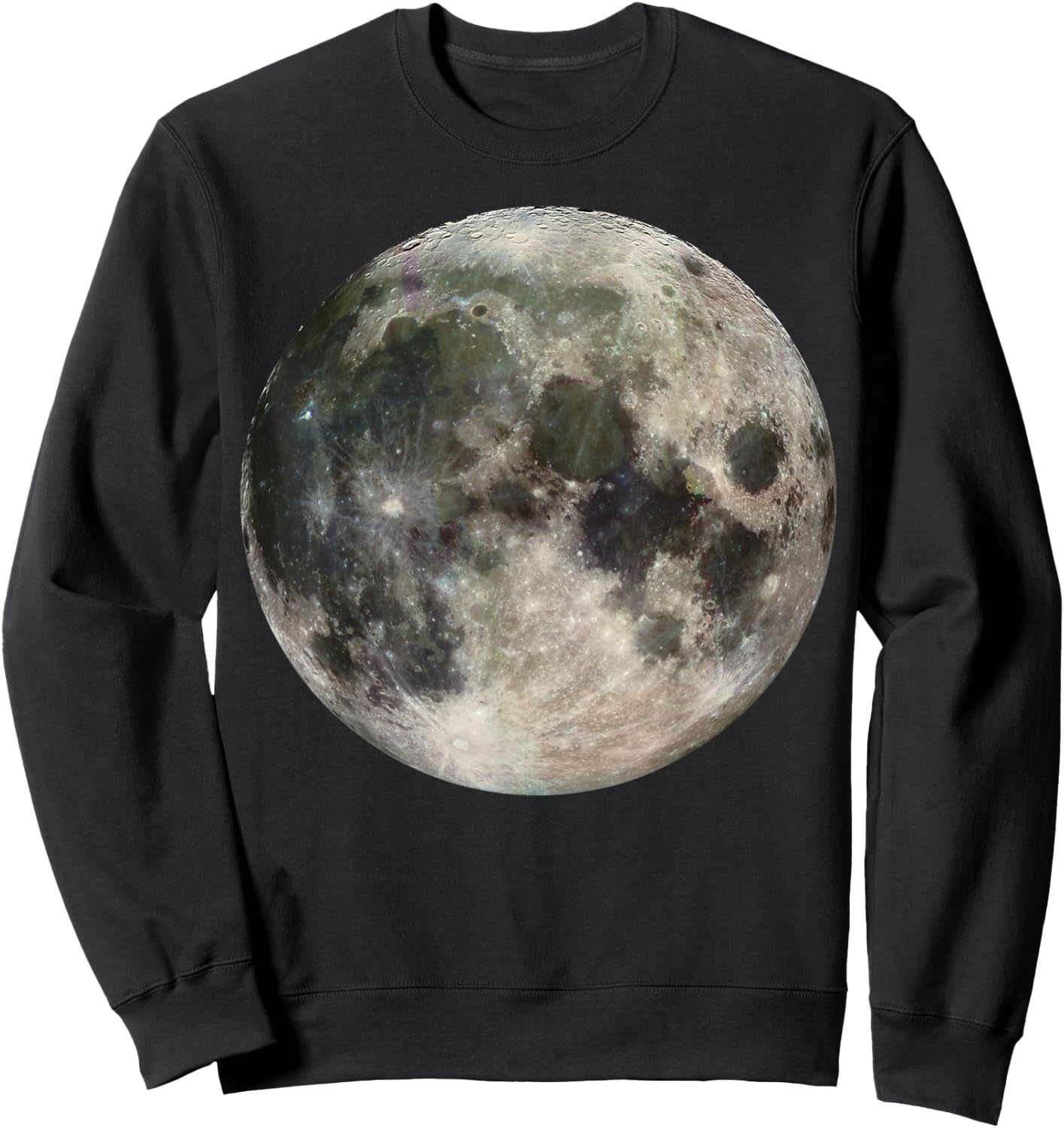 Full Moon Phase Space Love Photography Astronomy Sweatshirt - Sweatshirt | Black