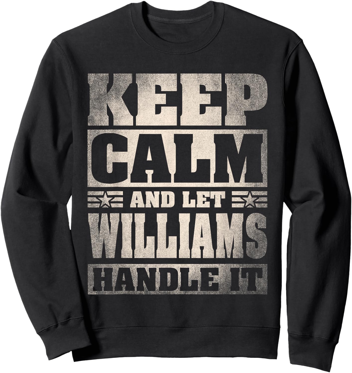Williams Name Shirt Personalized Williams Last Name Sweatshirt - Sweatshirt | Black