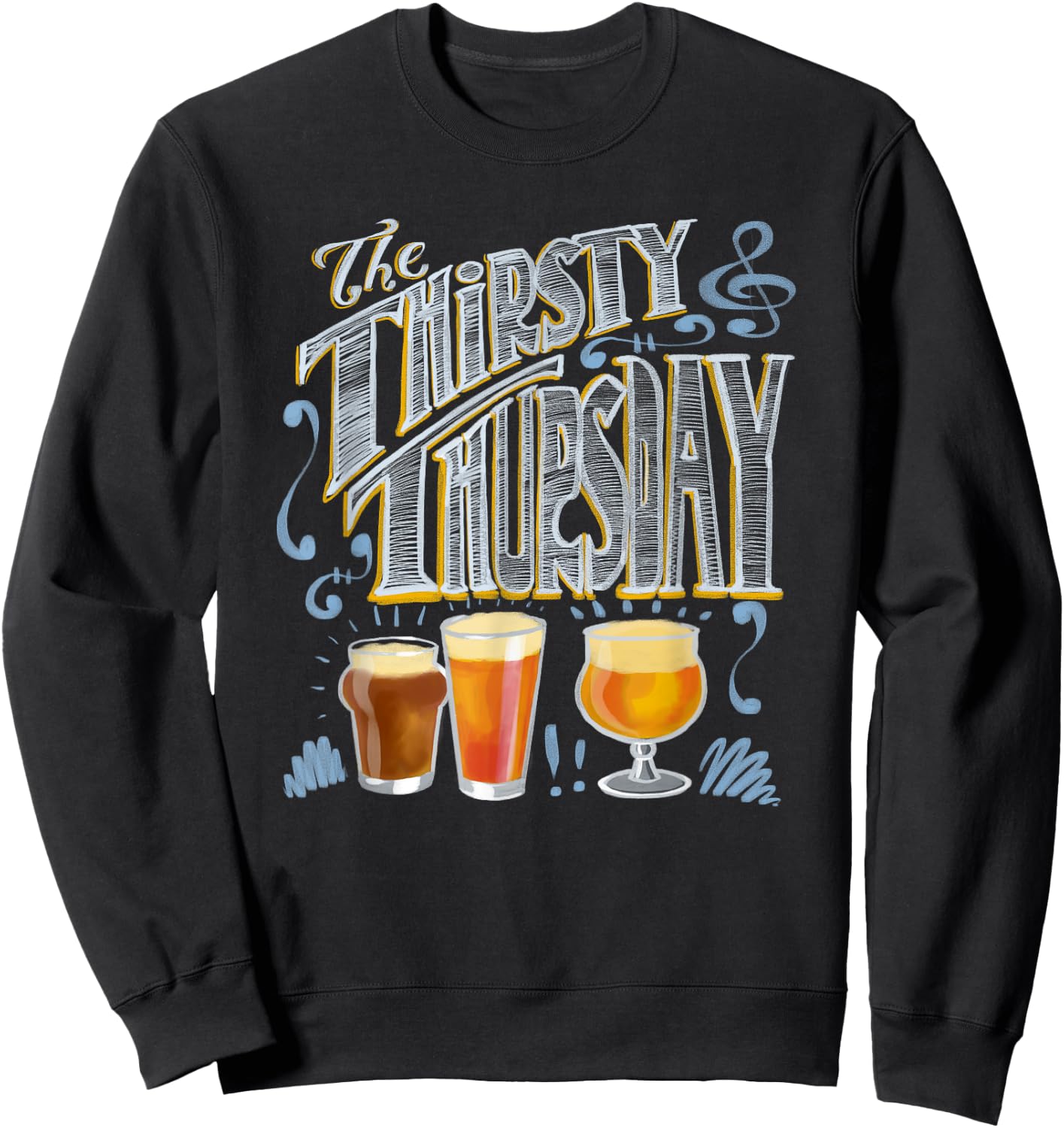 The Thirsty Thursday beer Sweatshirt - Sweatshirt | Black