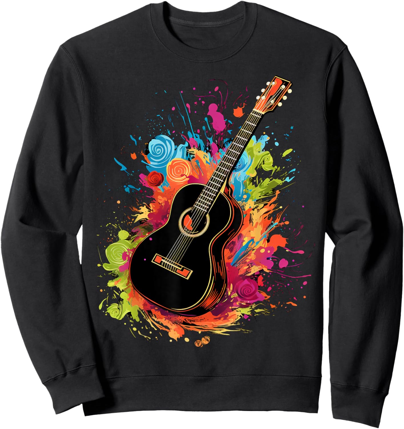Acoustic Guitar lovers , Small, Black Sweatshirt - Sweatshirt | Black