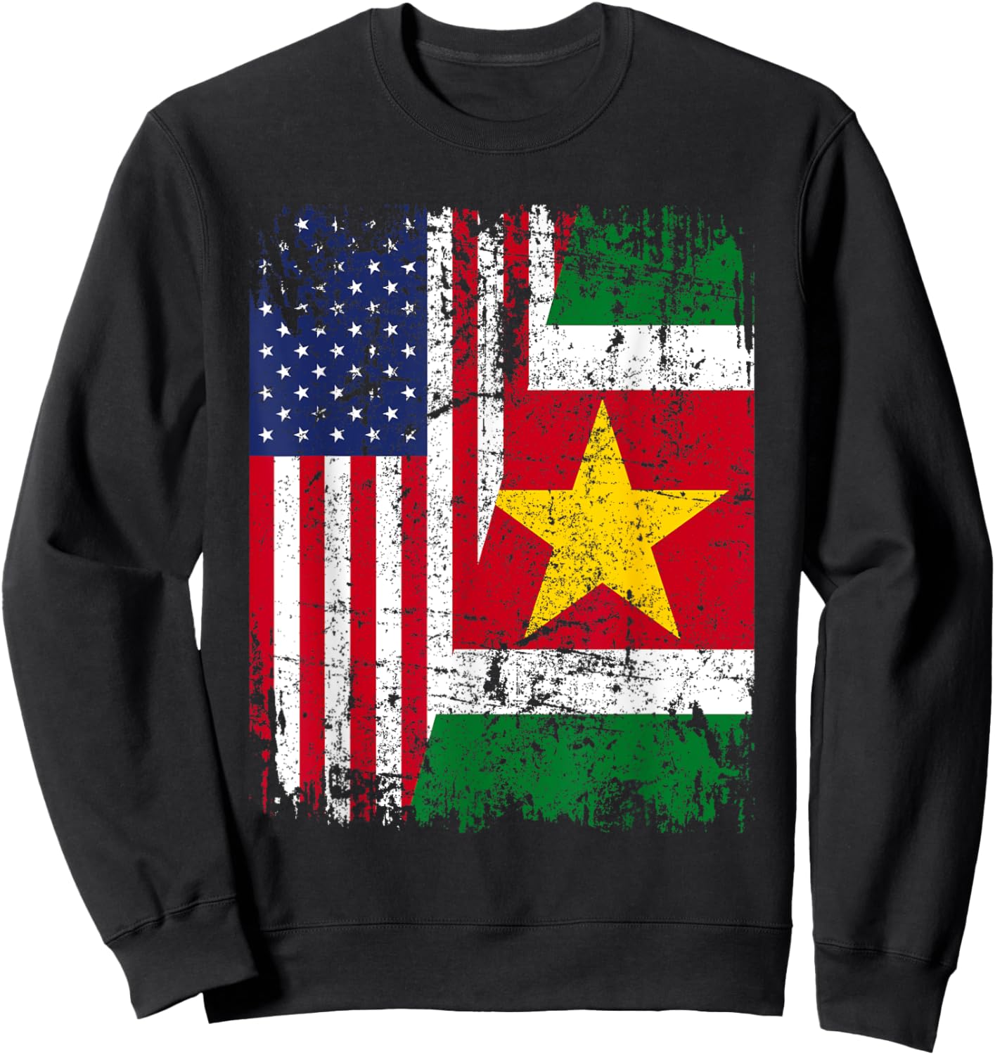 SURINAMES American Flag | Men Women Kids | SURINAME Sweatshirt - Sweatshirt | Black