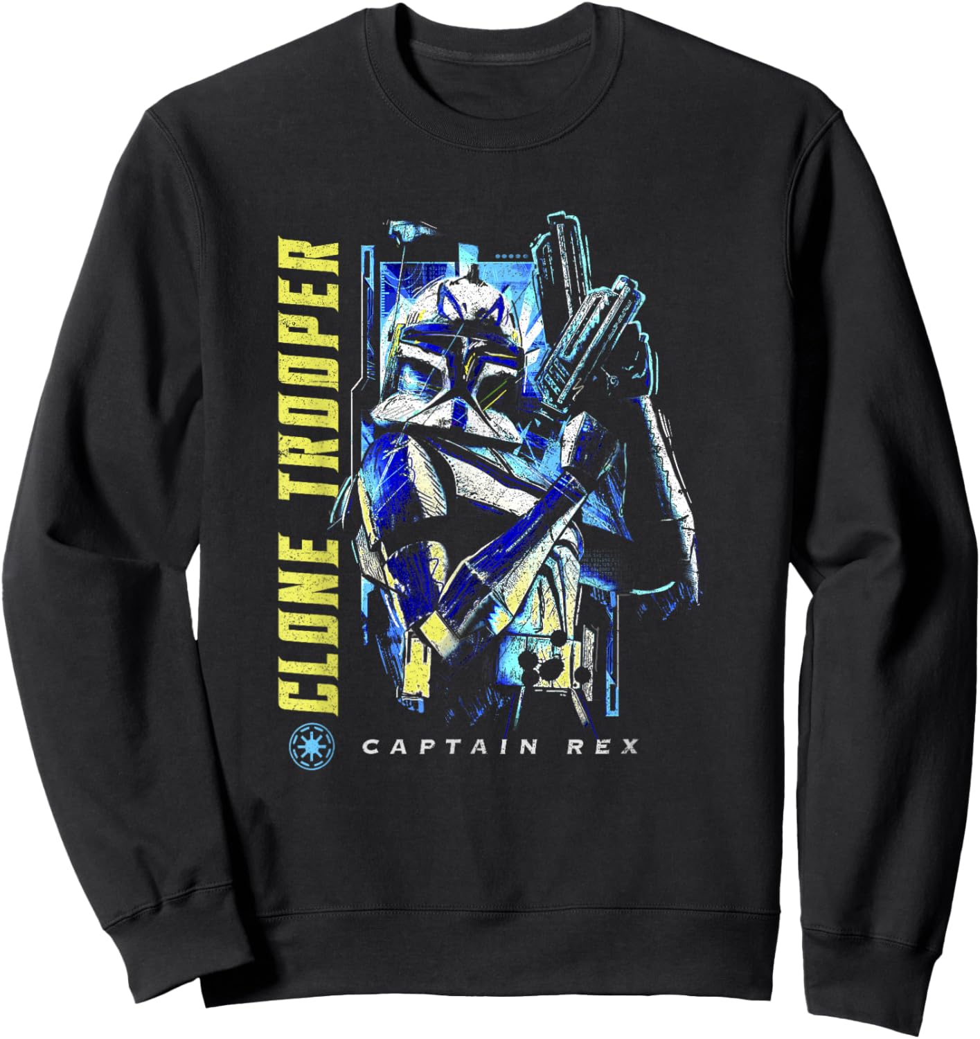 Star Wars: The Clone Wars Captain Rex Clone Trooper Poster Sweatshirt - Sweatshirt | Black