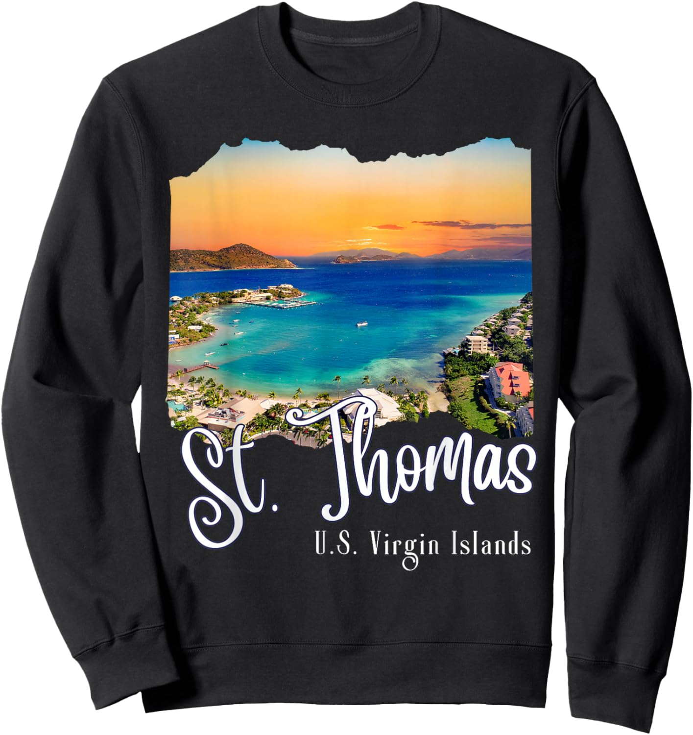 St. Thomas U.S. Virgin Islands Vacation - St Thomas Sweatshirt - Sweatshirt | Black