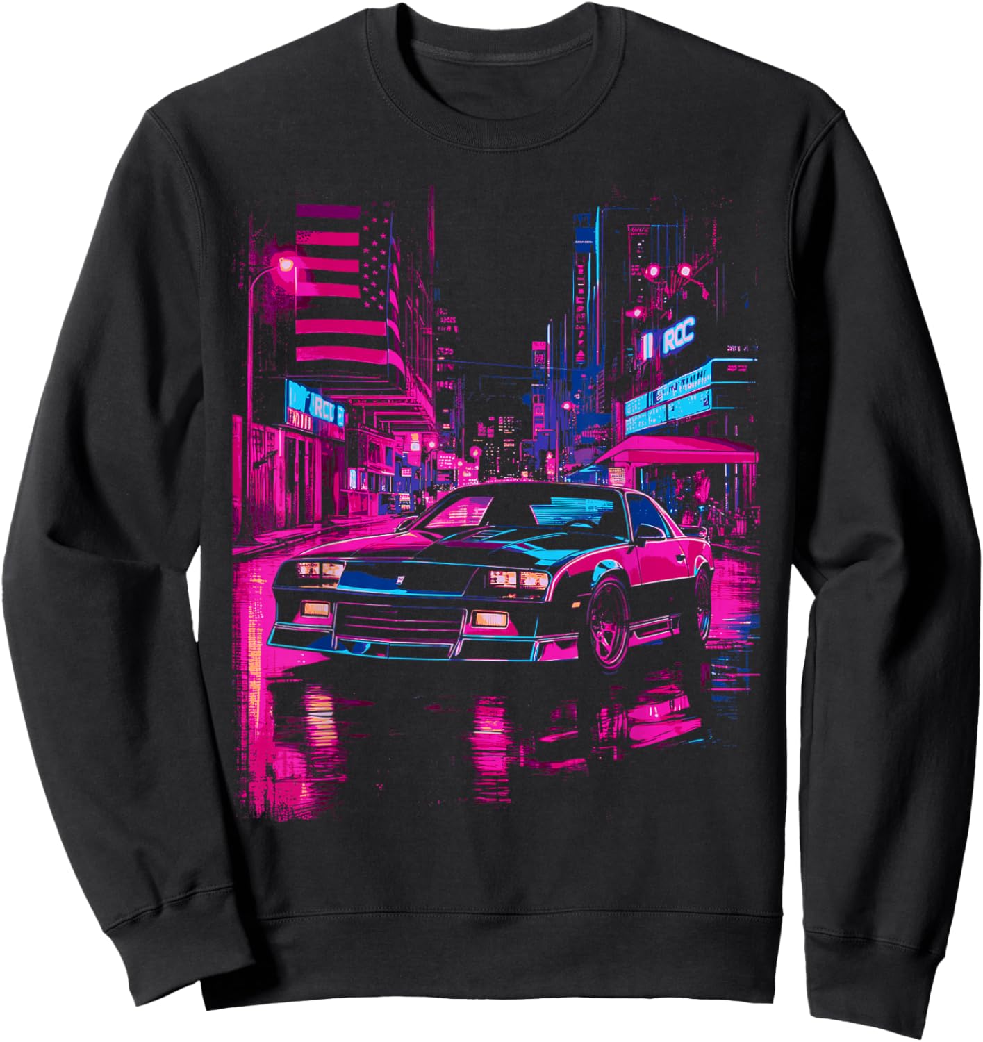 Classic IROC, IROC-Z Muscle Car American Muscle Retro 1980's Sweatshirt - Sweatshirt | Black