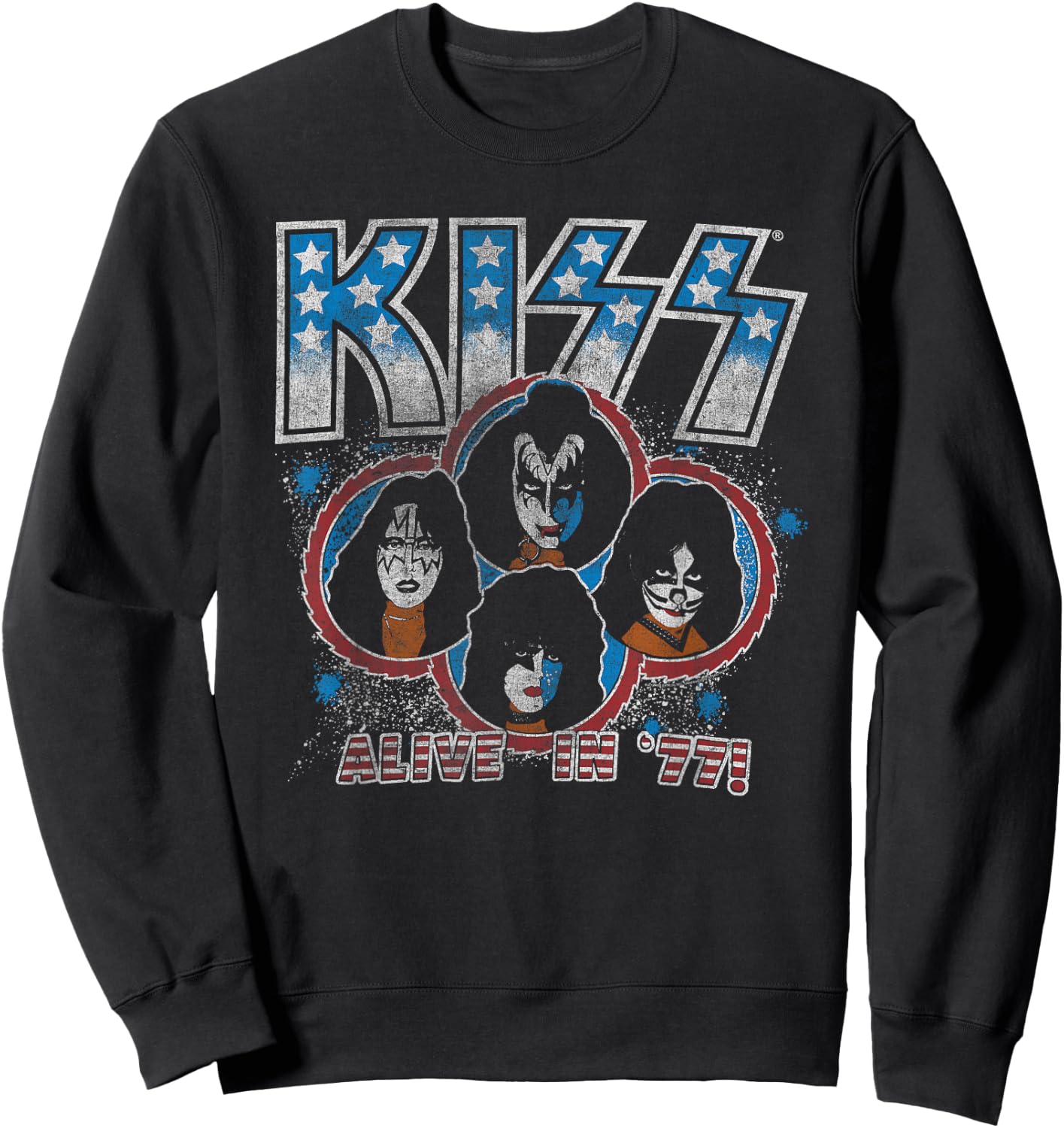 KISS - Alive in 77 Sweatshirt - Sweatshirt | Black