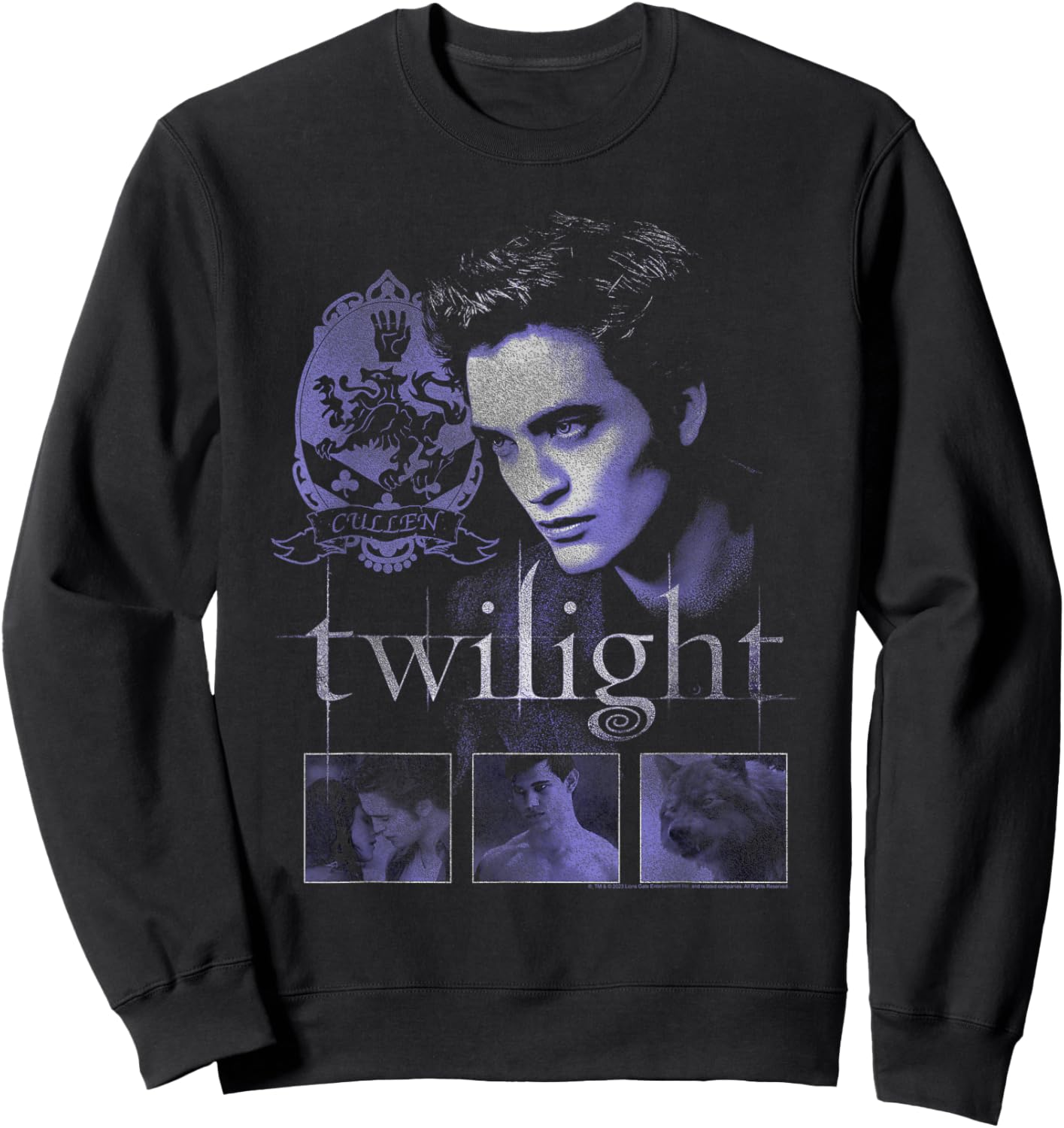 Twilight Edward and Icons Sweatshirt - Sweatshirt | Black