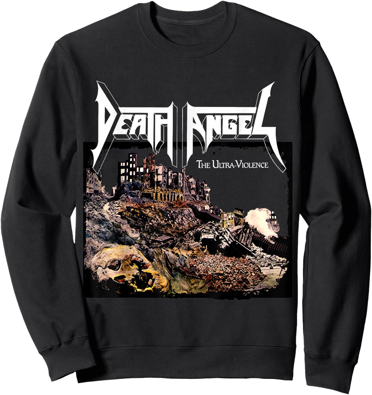 Manic Merch LLC Death Angel The Ultra Violence , Black, Small, -Adults, Short Sleeve Sweatshirt - Sweatshirt | Black