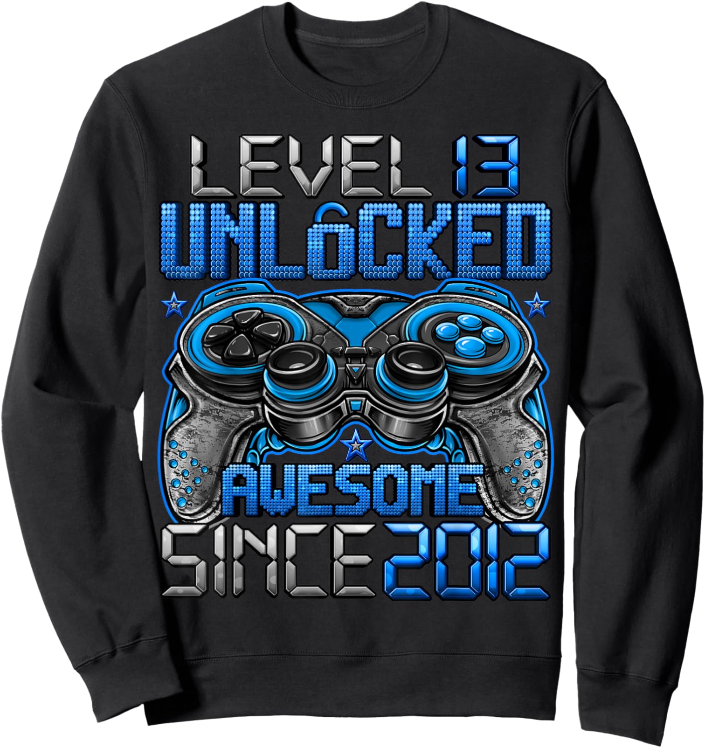 Level 13 Unlocked 13 Year Old Gifts Boys 13th Birthday Boy Sweatshirt - Sweatshirt | Black