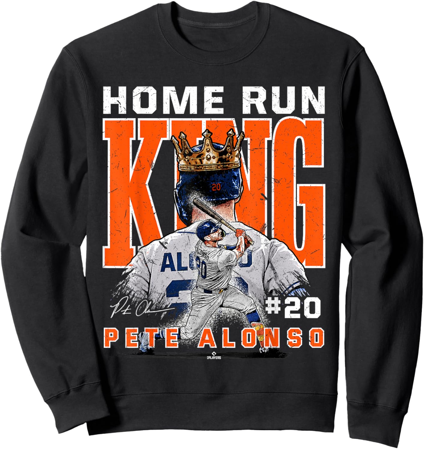 Home Run King Pete Alonso New York MLBPA Sweatshirt - Sweatshirt | Black