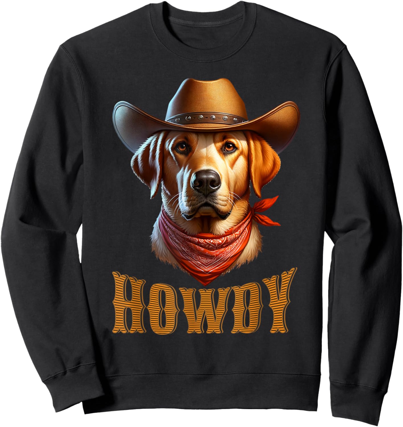 Dog Lover Cowboy Cowgirl Howdy Dog Lover Sweatshirt - Sweatshirt | Black