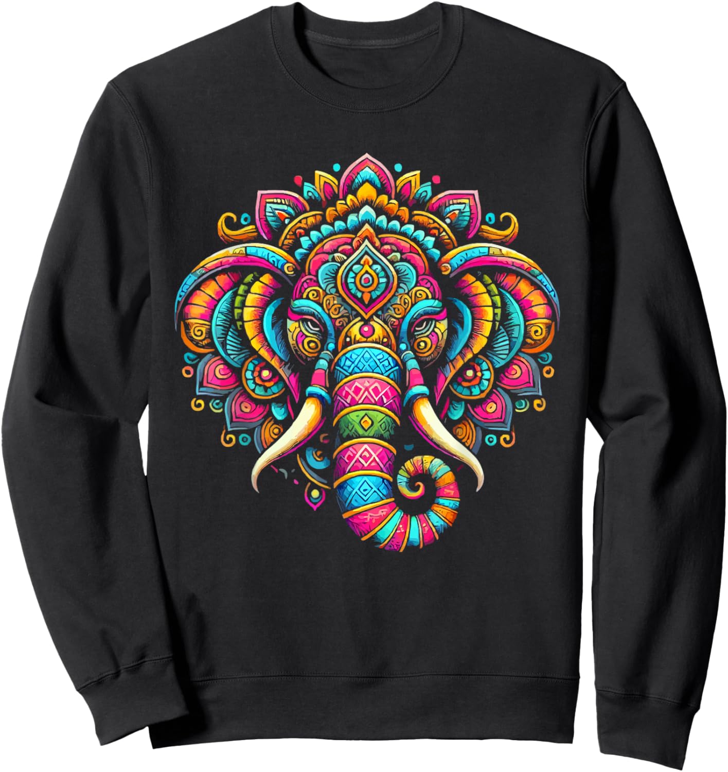 Ganesh Chaturthi Hindu Festival Elephant Lord Ganesha Sweatshirt - Sweatshirt | Black