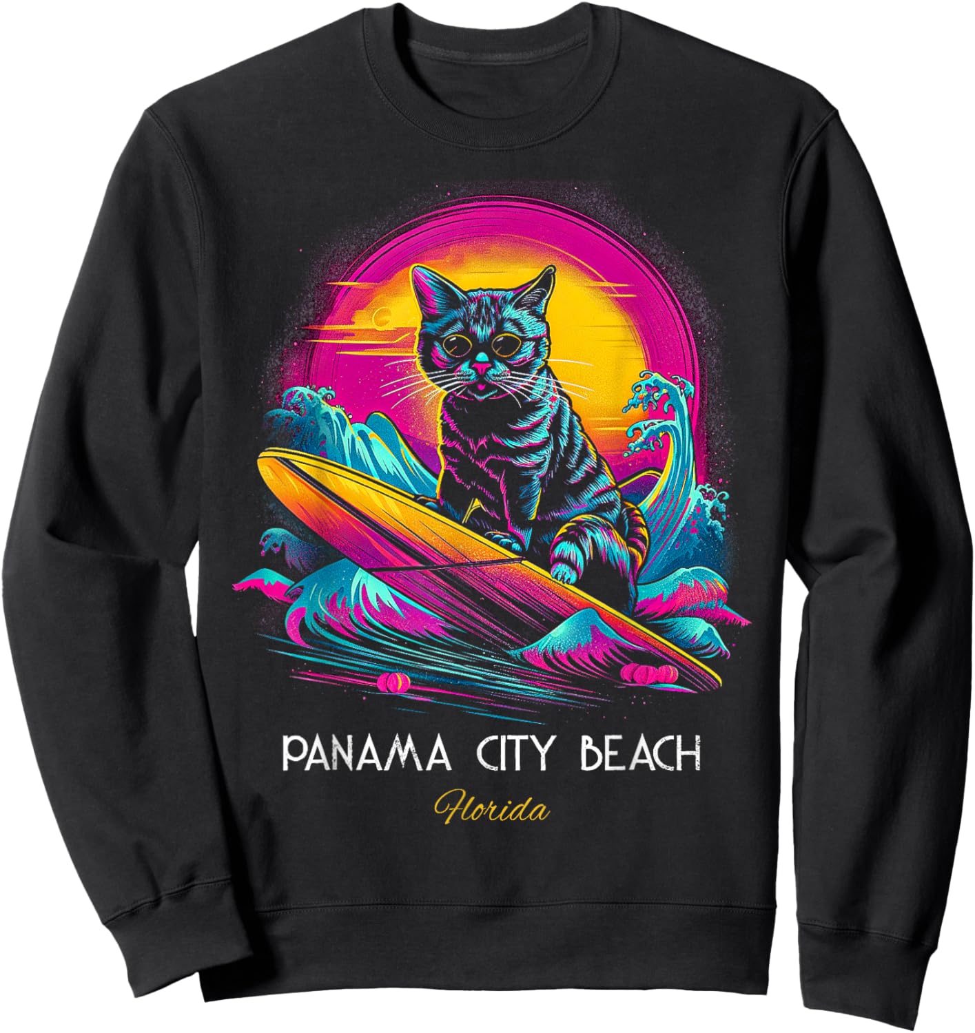 Panama City Beach Florida Sweatshirt - Sweatshirt | Black
