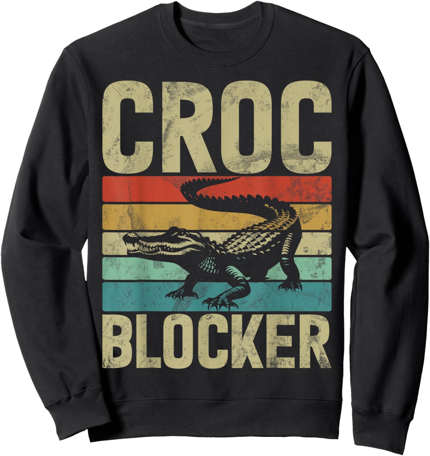 Croc Blocker Crocodile Sweatshirt - Sweatshirt | Black