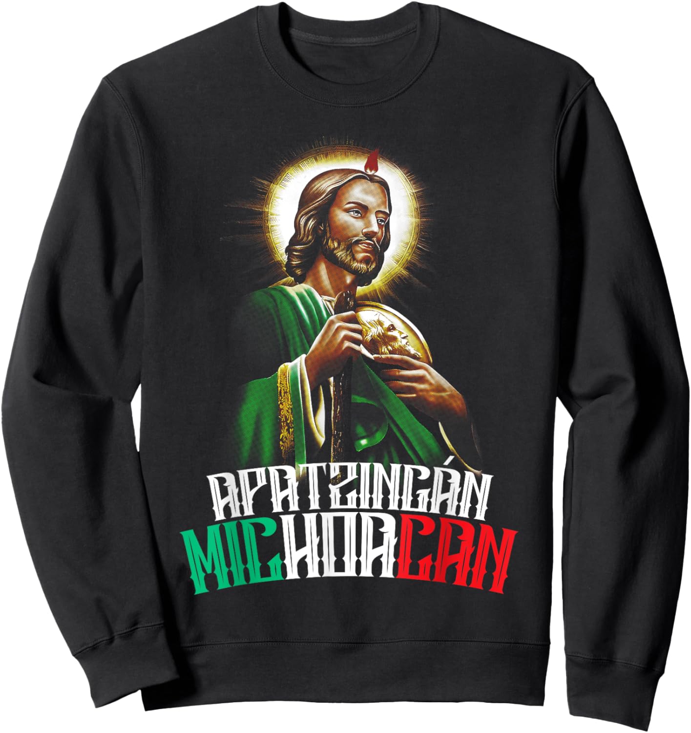 Saint Jude Thaddeus Apatzingán Michoacán San Judas Tadeo Sweatshirt - Sweatshirt | Black