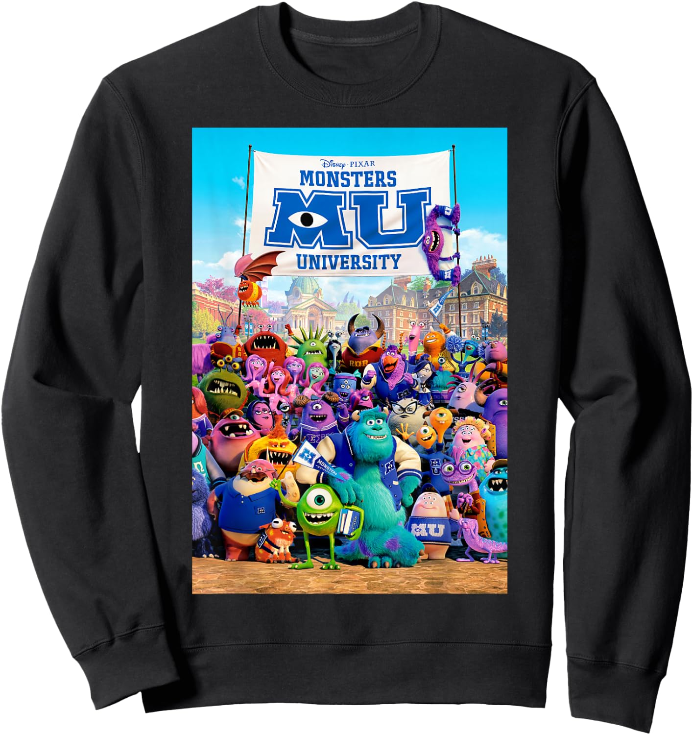 Disney Pixar Monsters University Poster Sweatshirt - Sweatshirt | Black