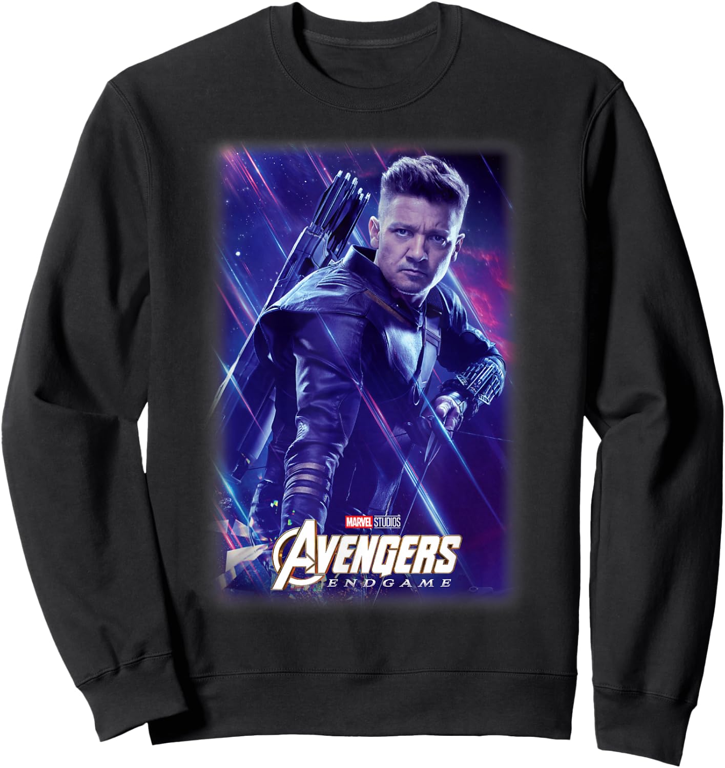 Marvel Avengers Endgame Hawkeye Galactic Poster Small Sweatshirt - Sweatshirt | Black