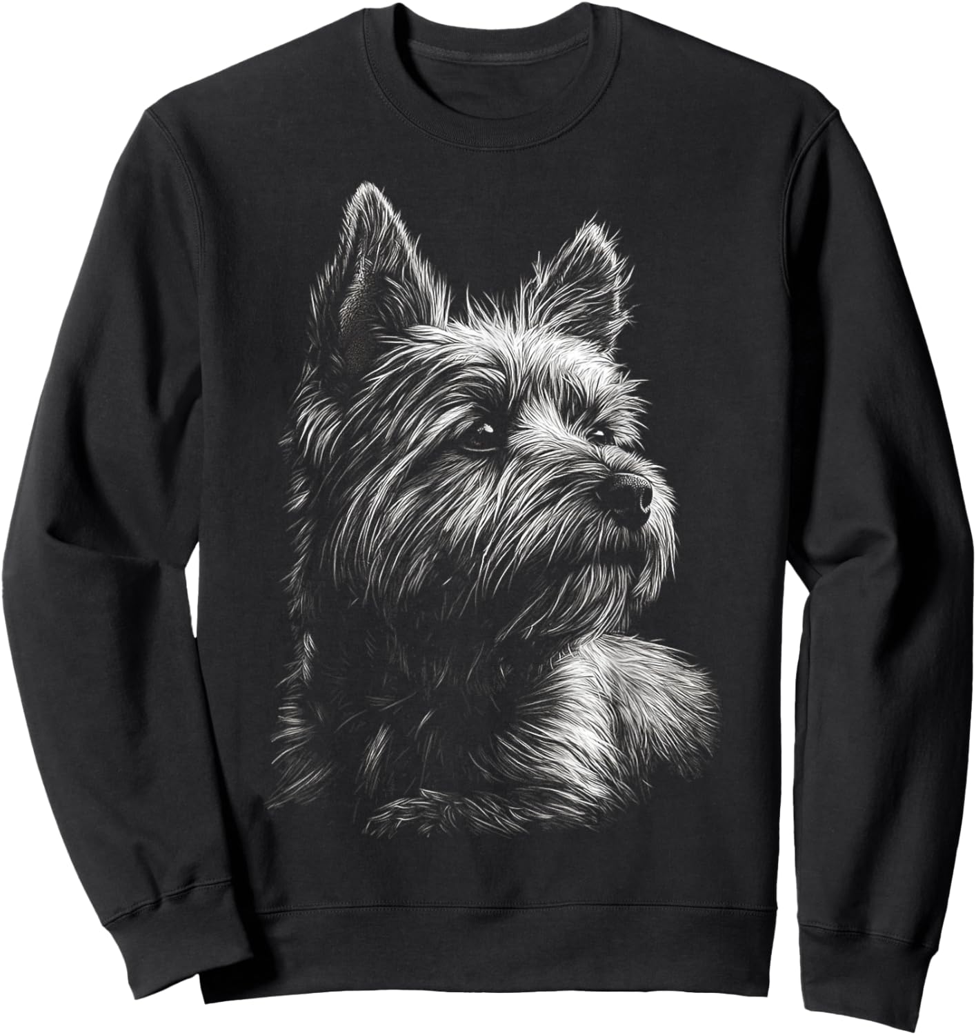 Cairn Terrier Dog , Black, S Sweatshirt - Sweatshirt | Black