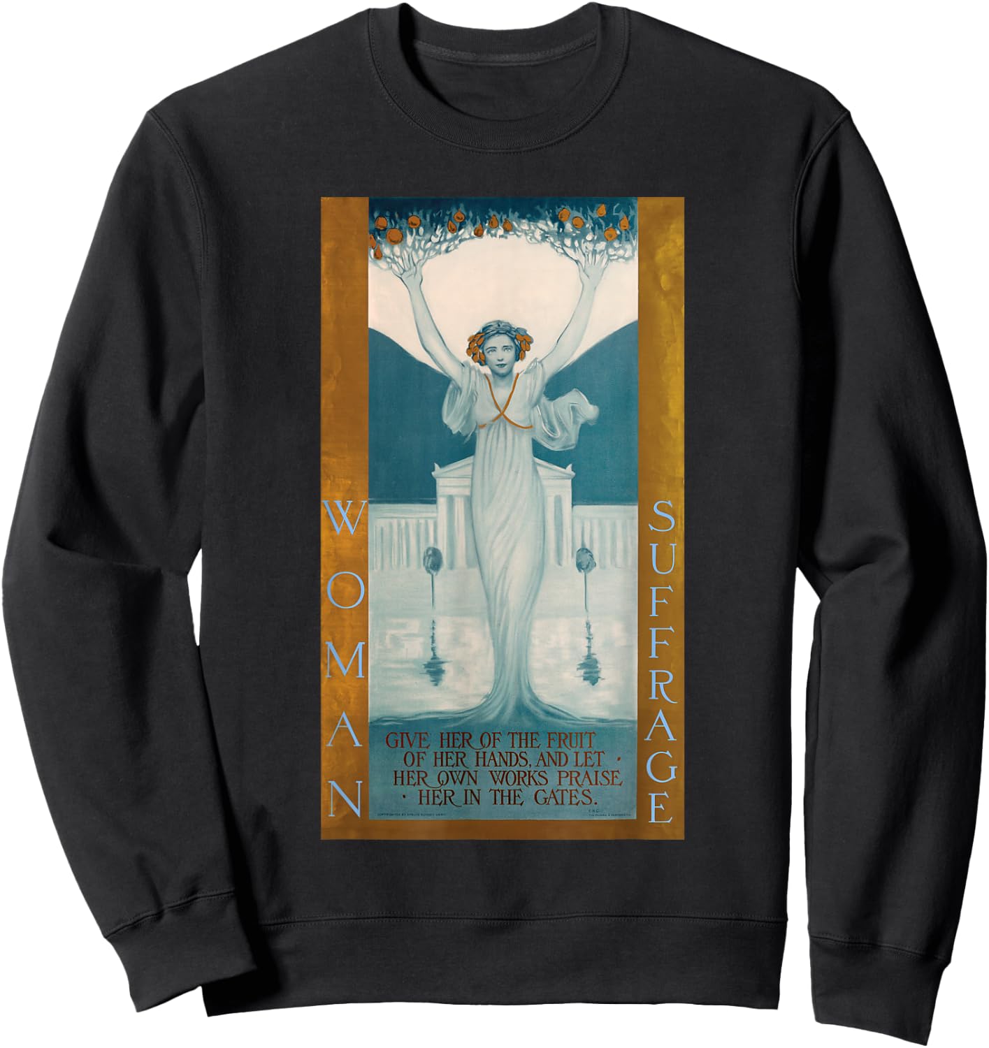 Retro Woman Suffrage 19th Amendment Sweatshirt - Sweatshirt | Black