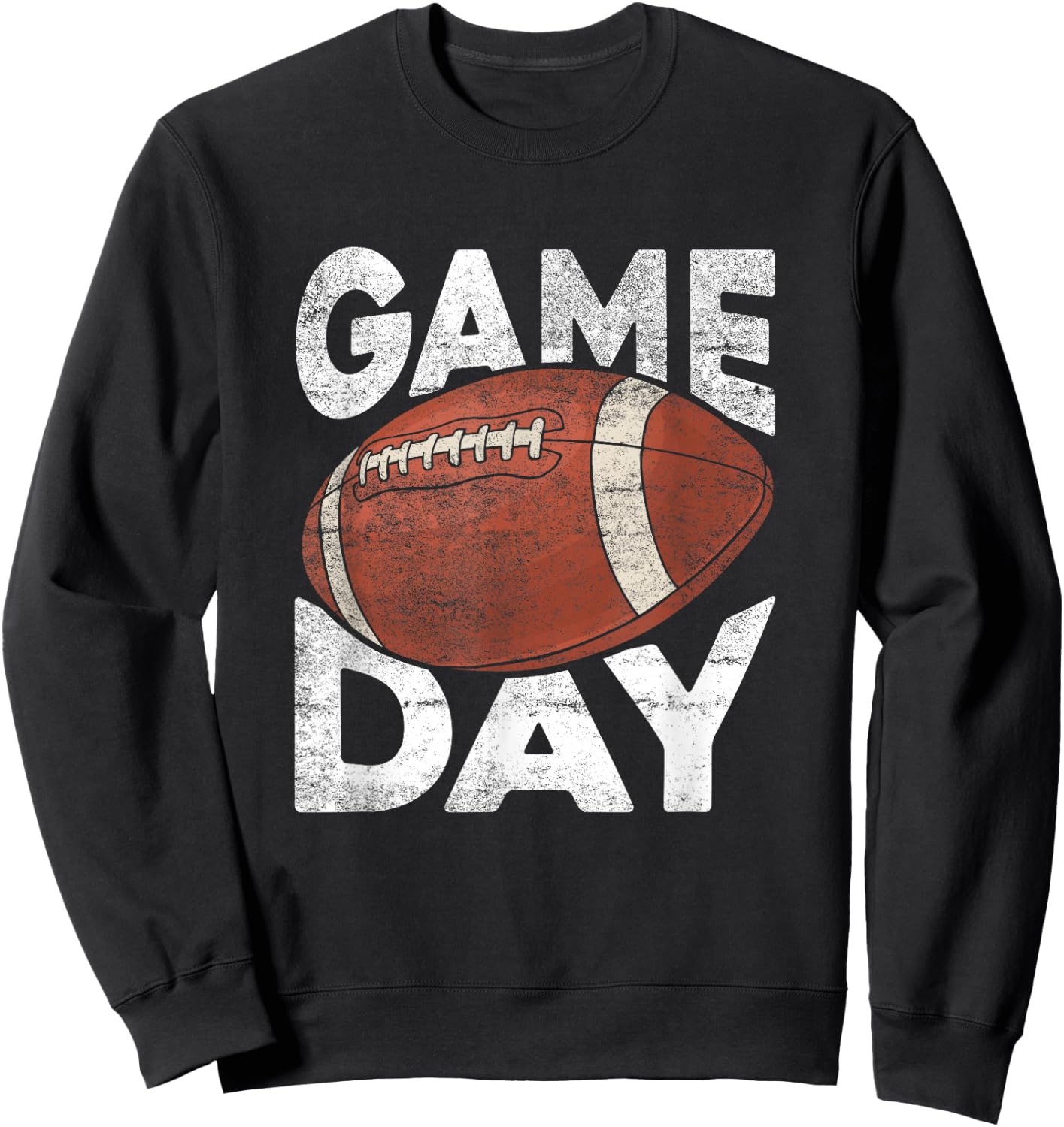 Vintage American Football Game Sports Lover Sweatshirt - Sweatshirt | Black