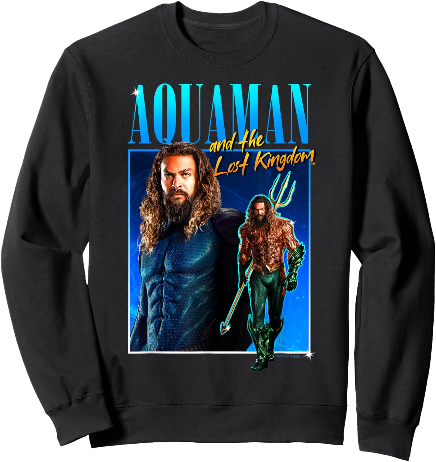 Aquaman and The Lost Kingdom 90's Style Aquaman Sweatshirt - Sweatshirt | Black