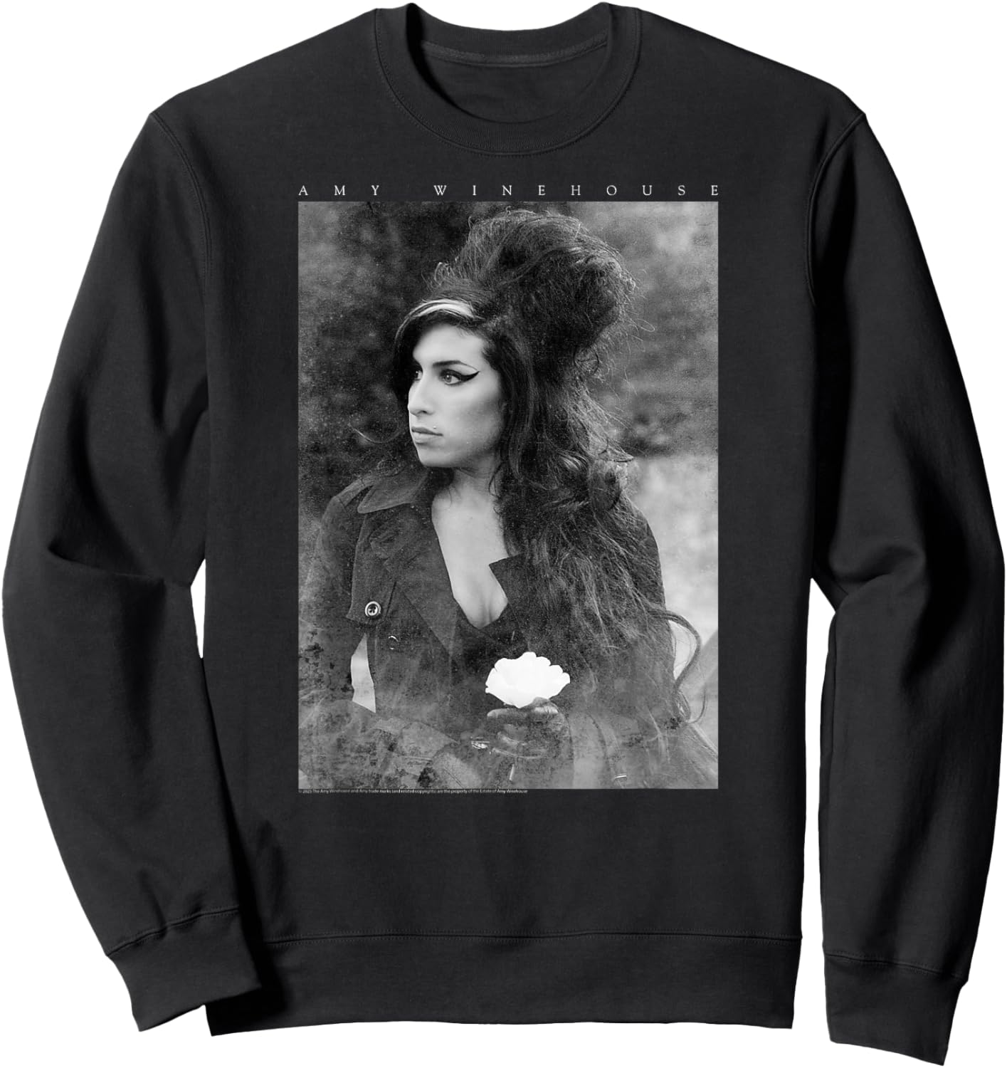 Amy Winehouse Vintage Tribute - Jazz Soul Music Present , Blue, S Sweatshirt - Sweatshirt | Black