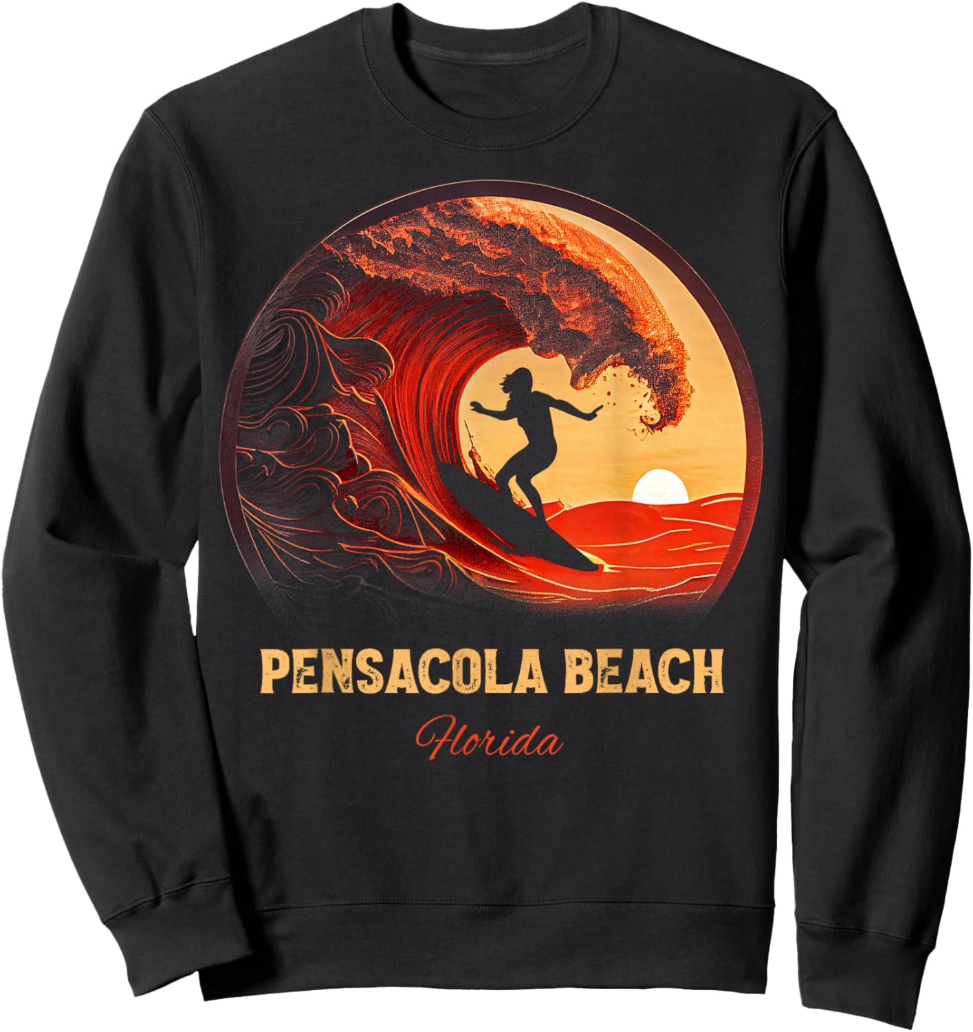 Pensacola Beach Florida Sweatshirt - Sweatshirt | Black