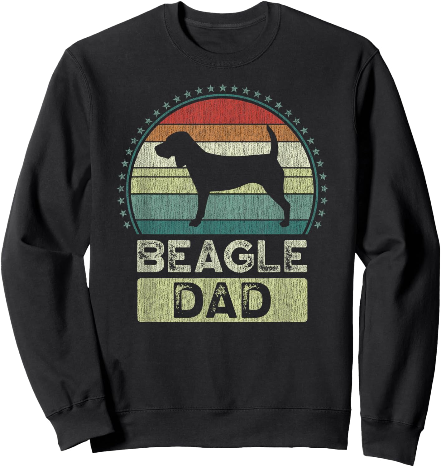 Beagle Dad, Father's Day, Daddy Sweatshirt - Sweatshirt | Black