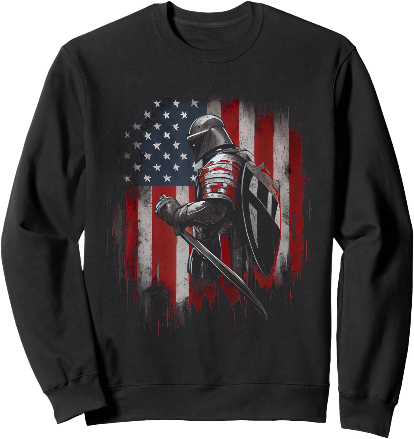 Knight Templar Christian Warrior Of God Crusader Gift Sweatshirt - Sweatshirt | Black