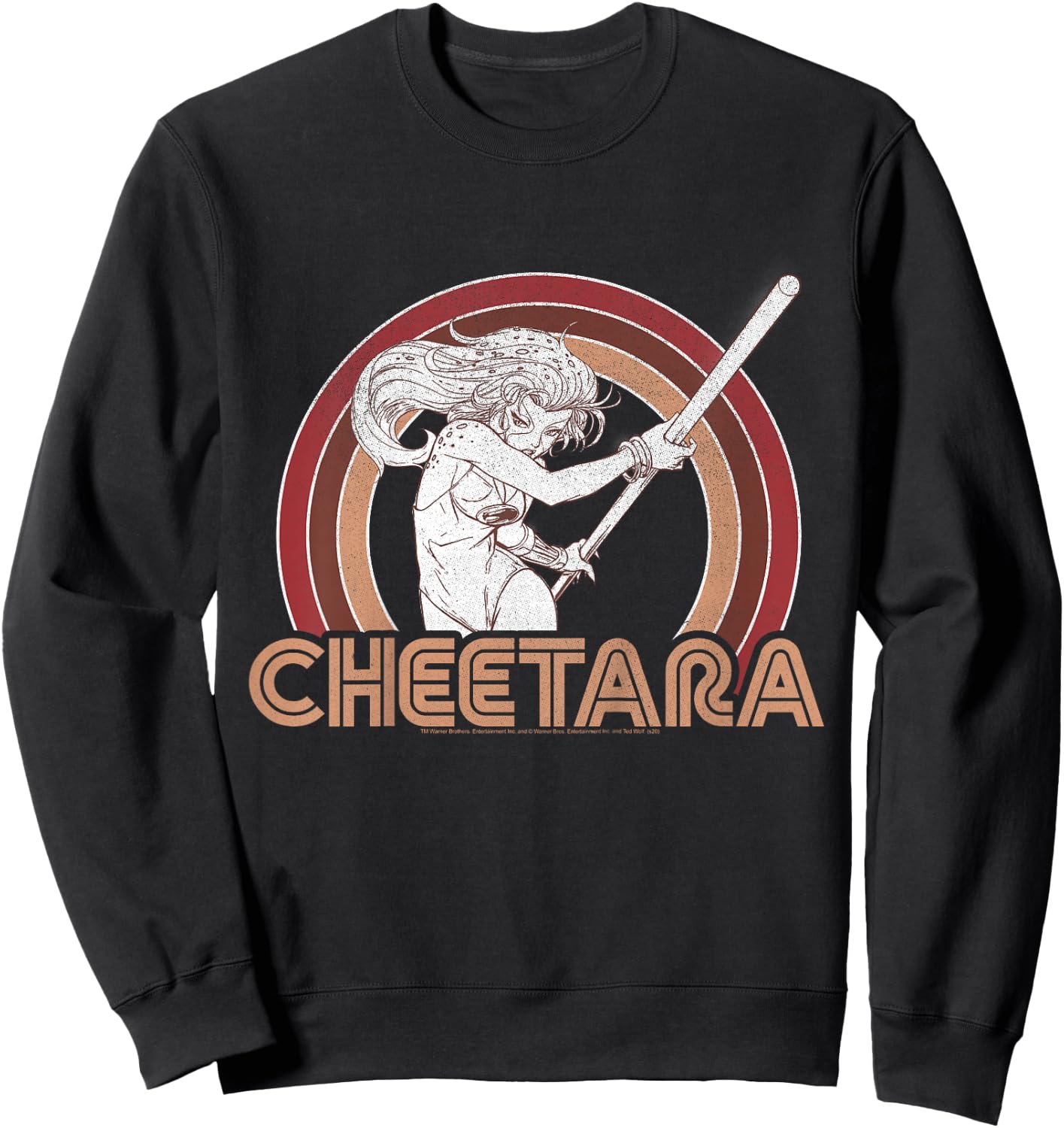 Kids ThunderCats Cheetara Retro Rainbow Sweatshirt - Sweatshirt | Black