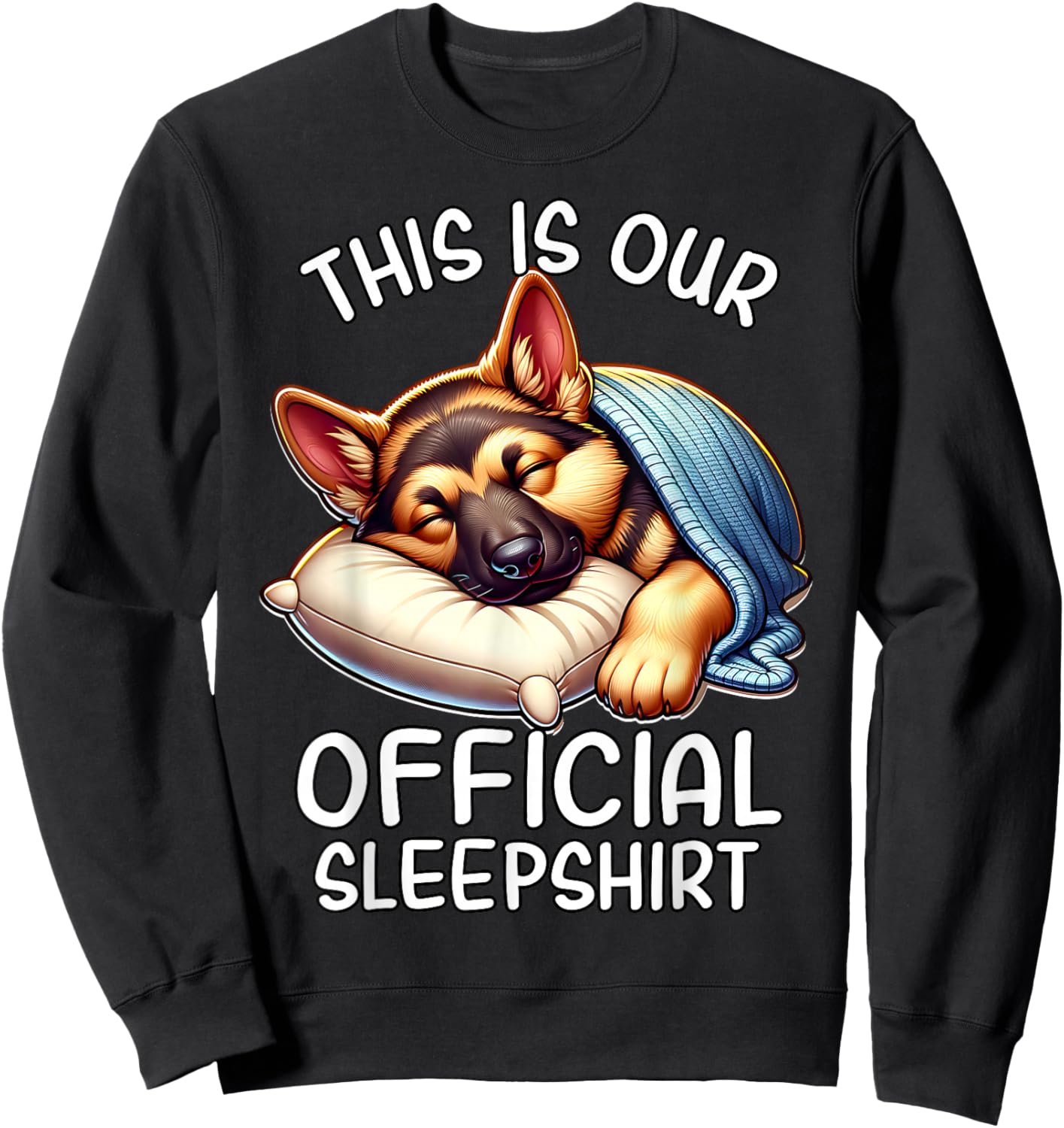 German Shepherd Official German Shepherd Pyjamas Sweatshirt - Sweatshirt | Black