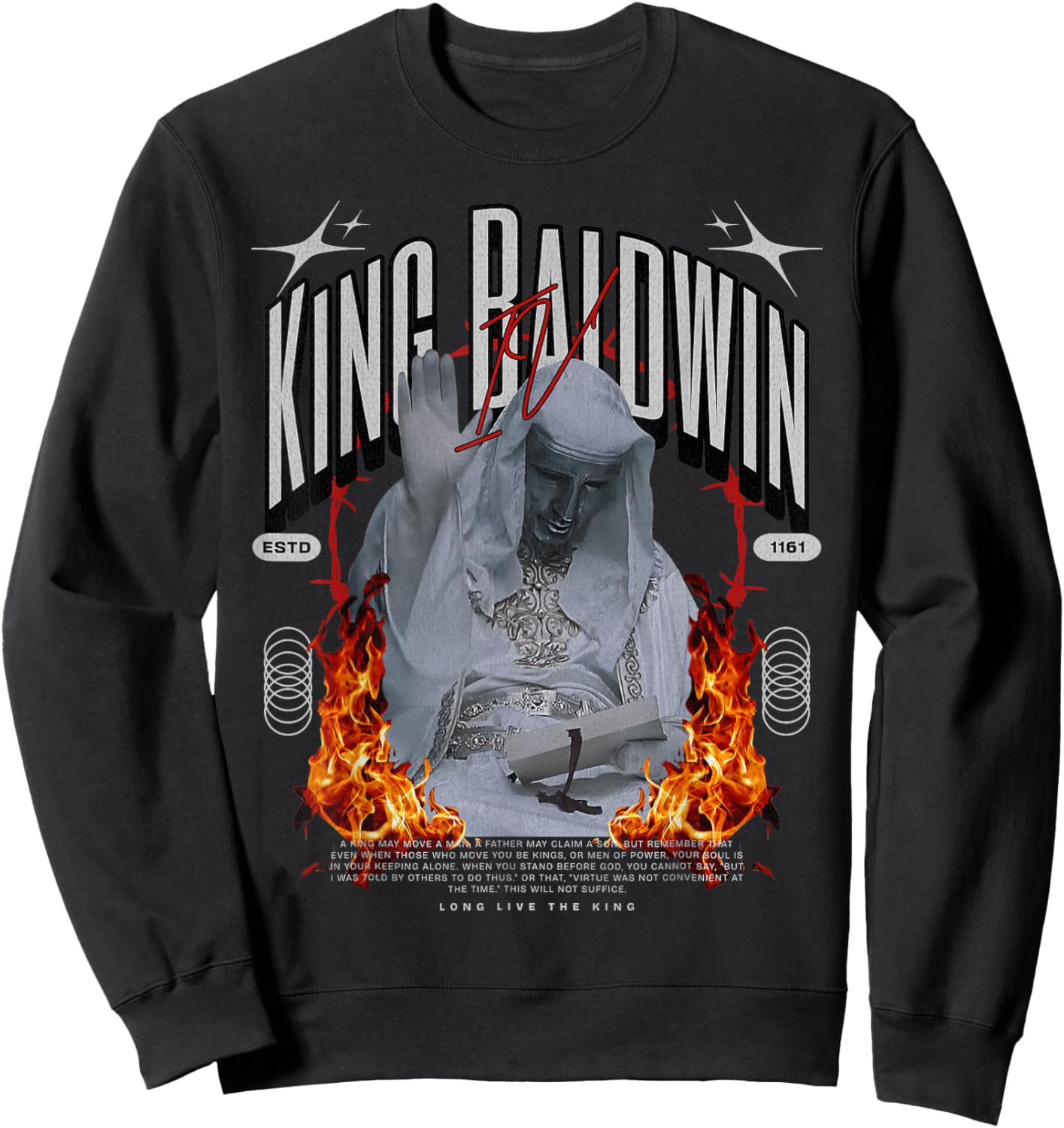 King Baldwin IV Sweatshirt - Sweatshirt | Black