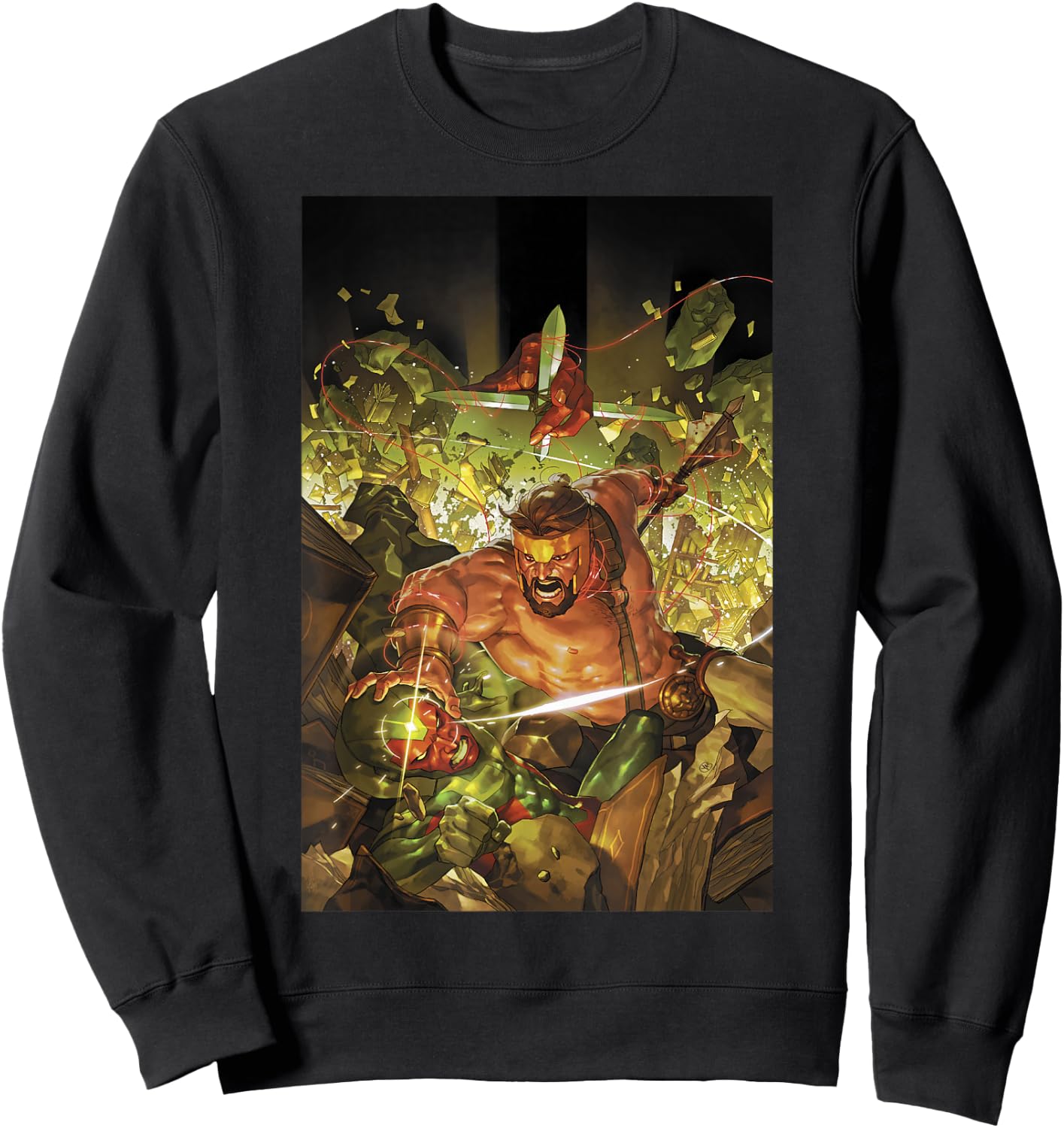 Marvel Comixology Hercules And Vision Comic Book Cover Sweatshirt - Sweatshirt | Black