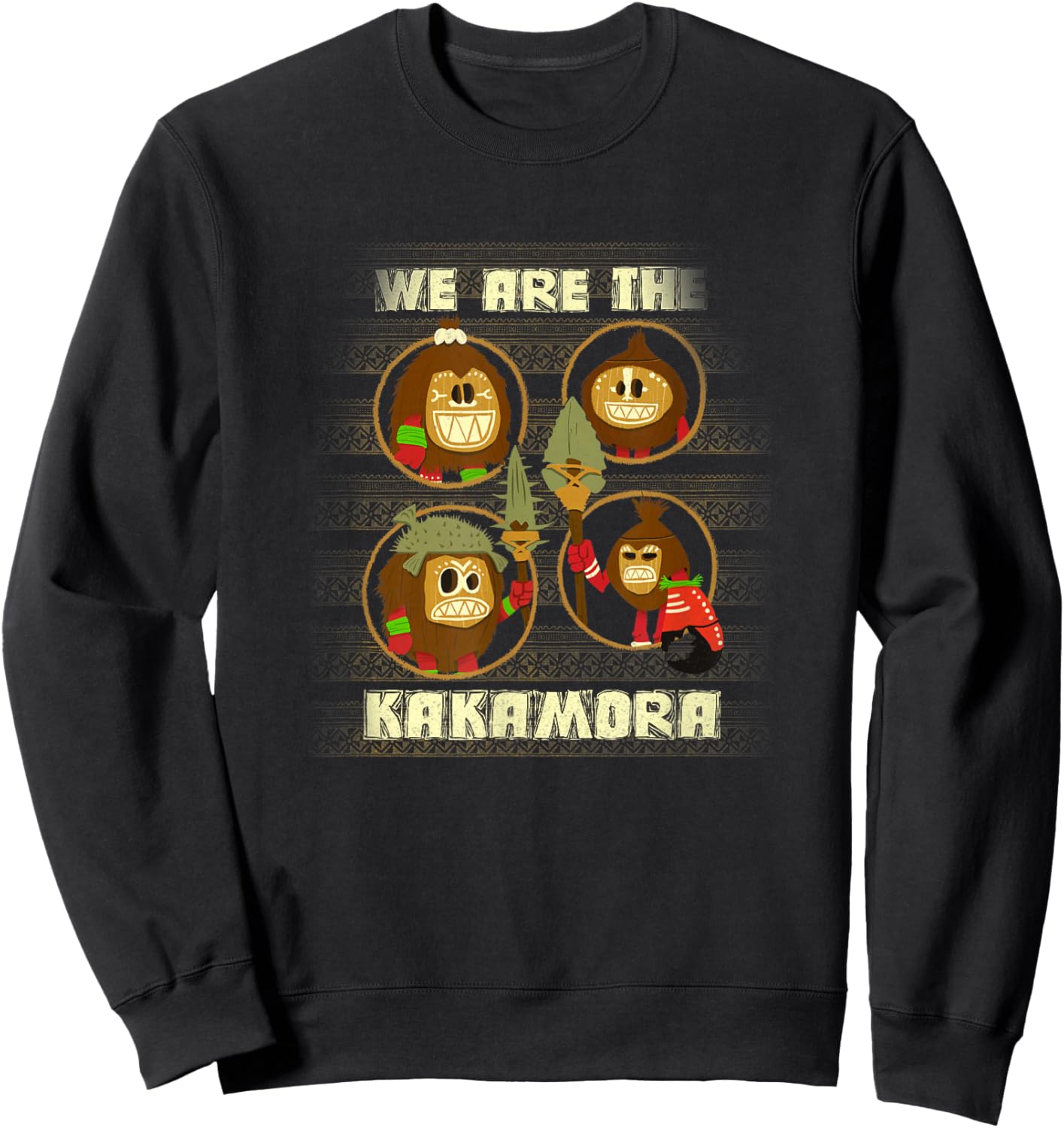 Disney Moana We Are The Kakamora Group Shot Big Chest Poster Sweatshirt - Sweatshirt | Black