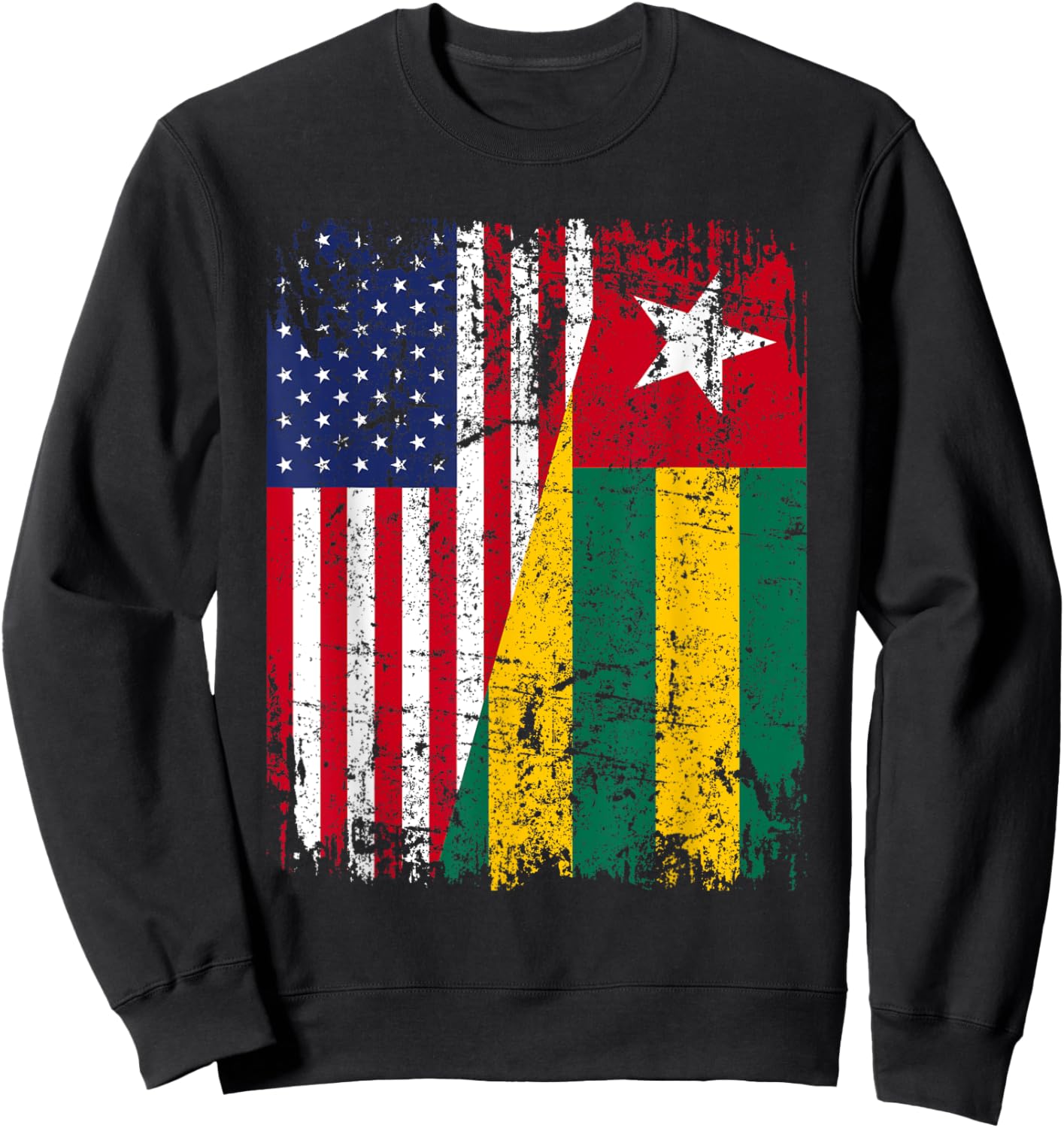 TOGOLESE American Flag | Men Women Kids | TOGO Sweatshirt - Sweatshirt | Black