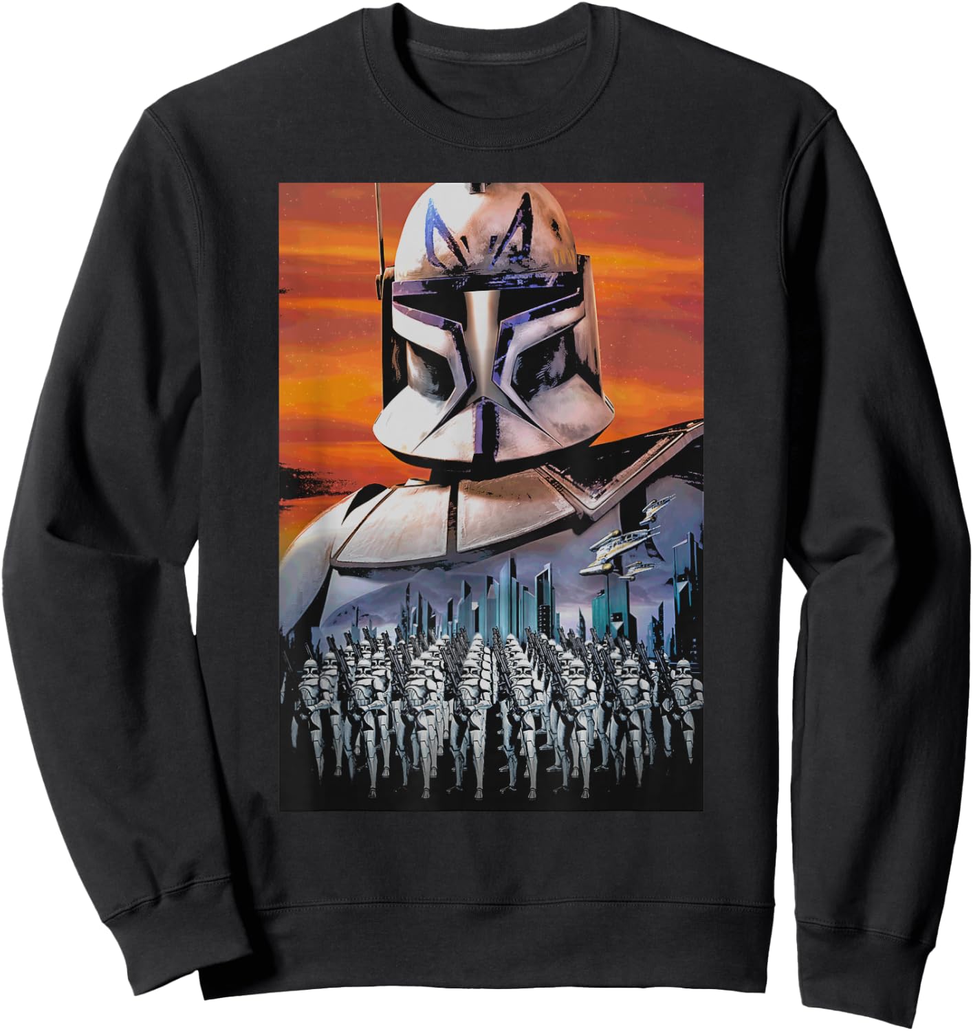 Star Wars Clone Wars Captain Rex Clone Troopers Sweatshirt - Sweatshirt | Black