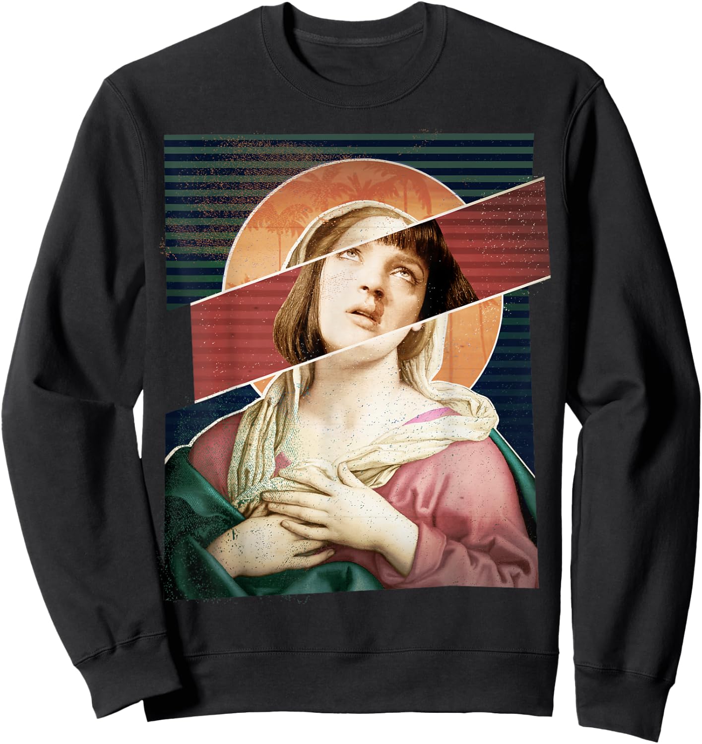Virgin Mia Wallace Nose Bleed Overdose Icon Gift Sweatshirt - Sweatshirt | Black