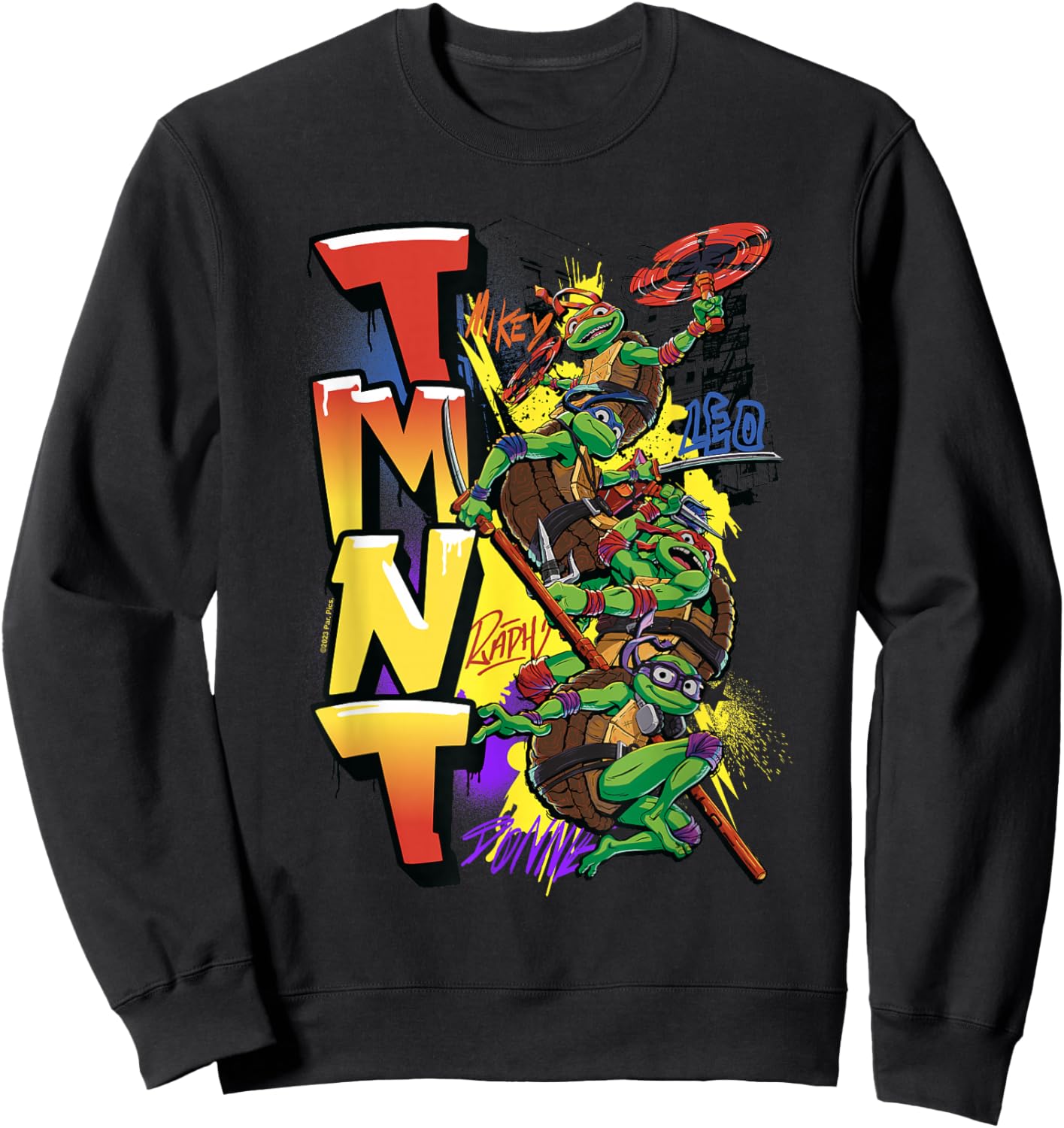 Teenage Mutant Ninja Turtles: Mutant Mayhem NYC Graffiti Sweatshirt - Sweatshirt | Black
